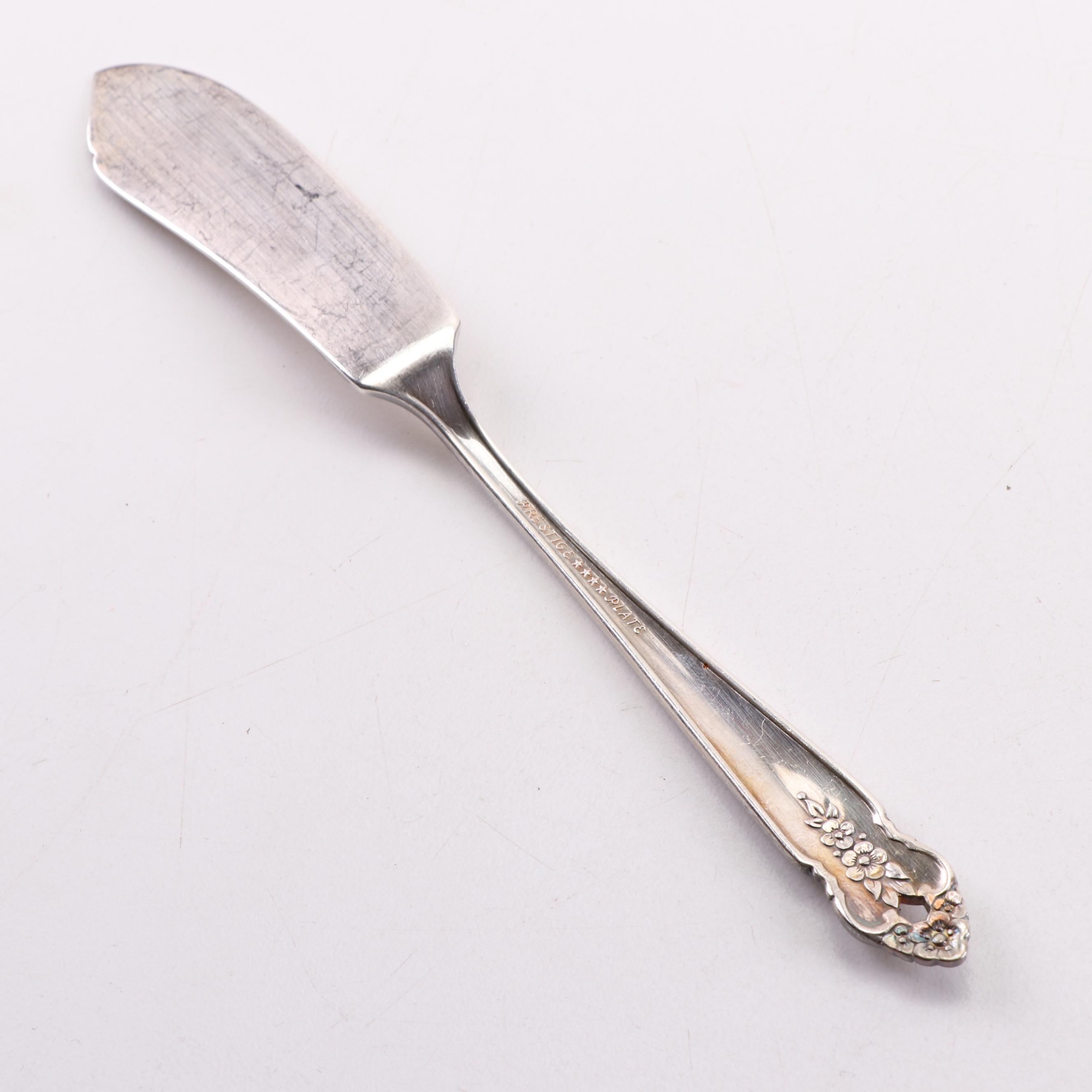 Royal Crest "Castle Rose" Sterling Silver Flatware and Prestige Silver Plate