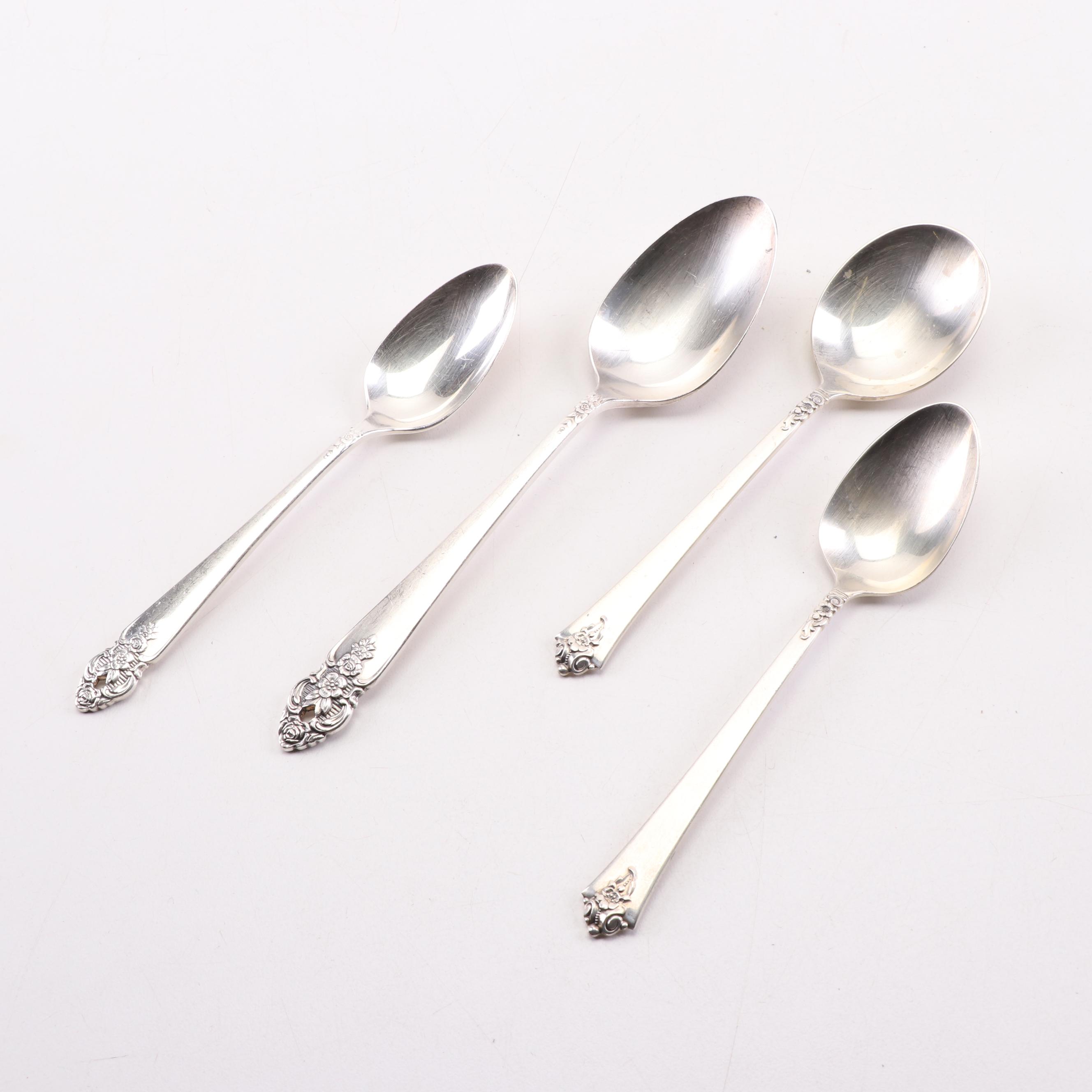 Royal Crest "Castle Rose" Sterling Silver Flatware and Prestige Silver Plate