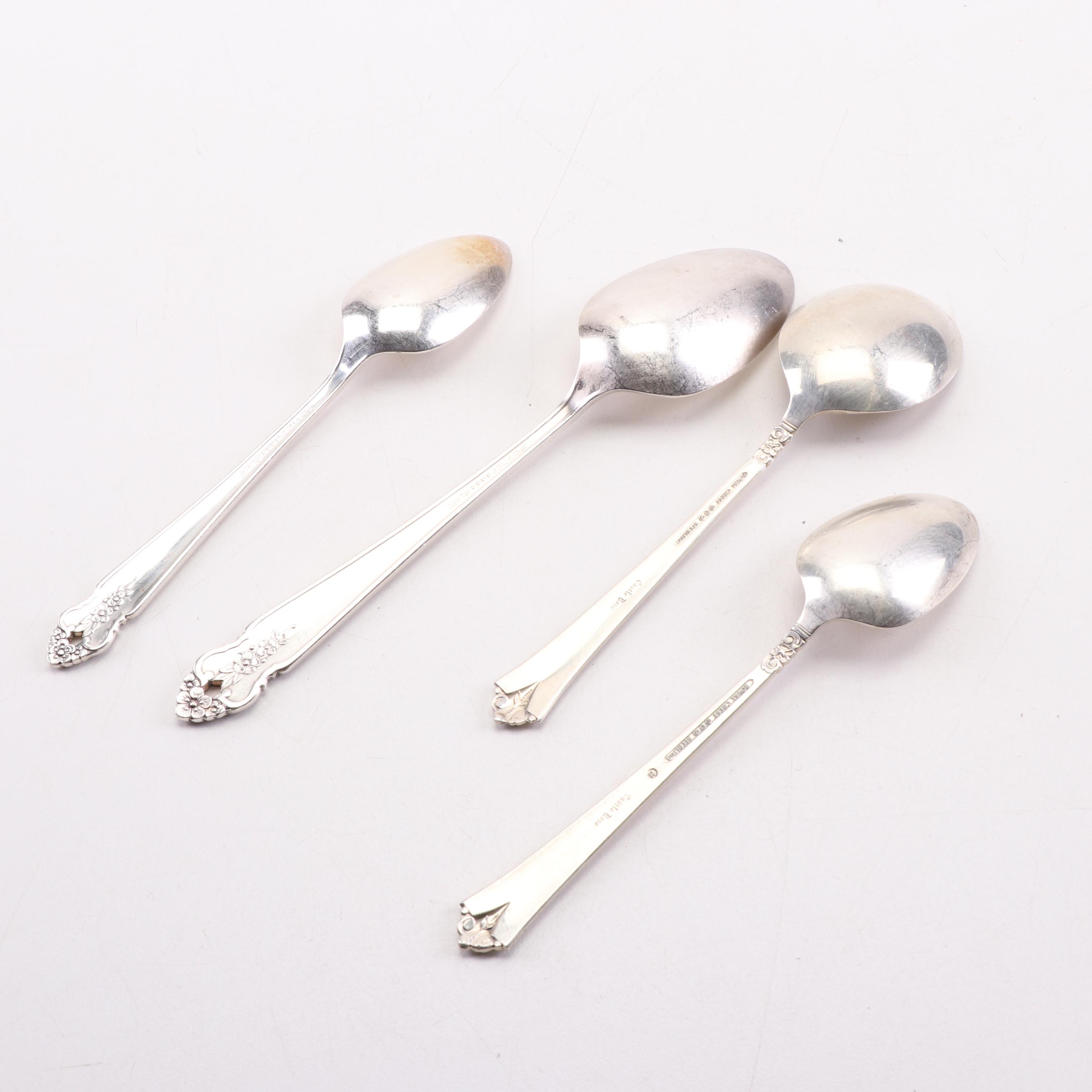 Royal Crest "Castle Rose" Sterling Silver Flatware and Prestige Silver Plate
