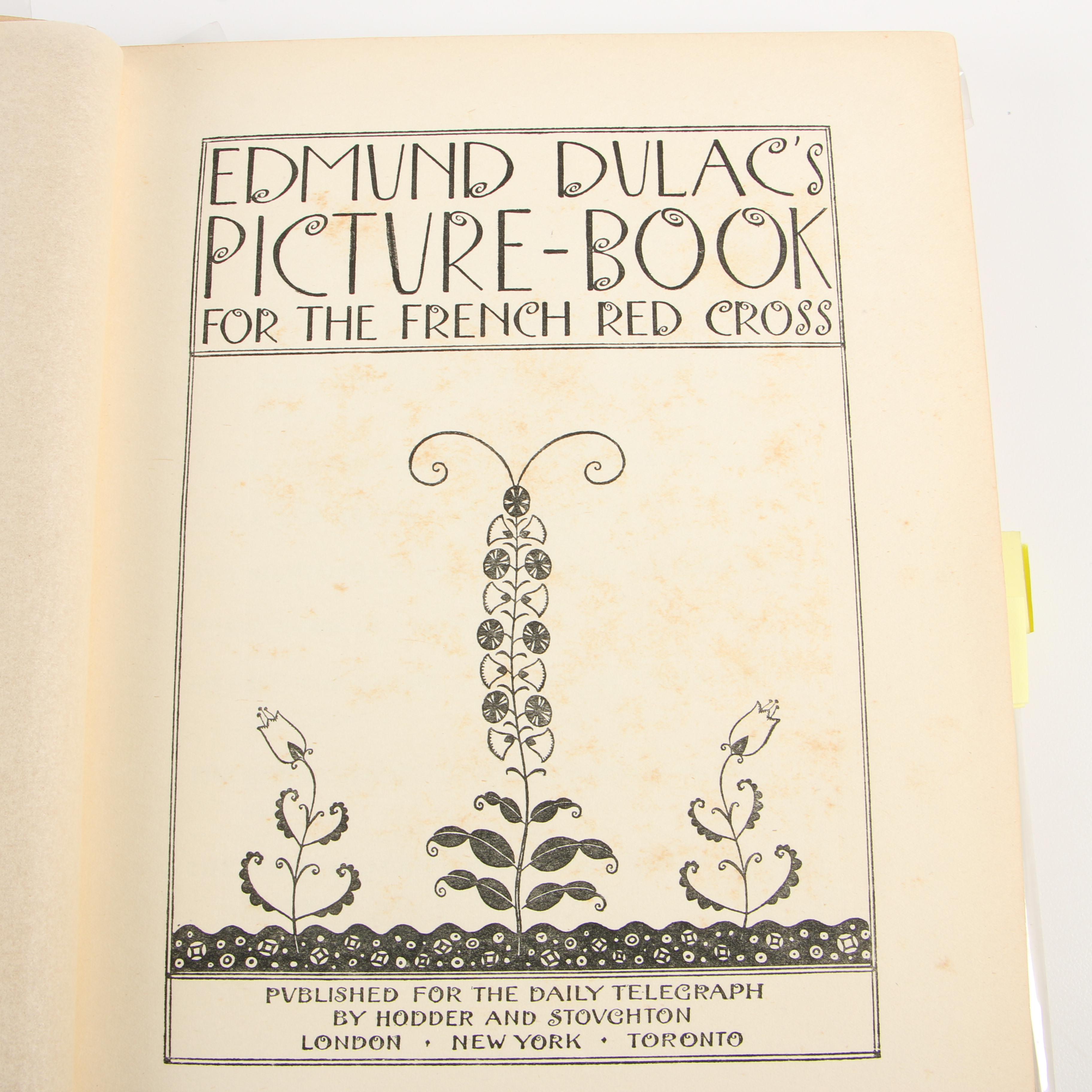 1915 "Edmund Dulac's Picture-Book for the French Red Cross" Anthology