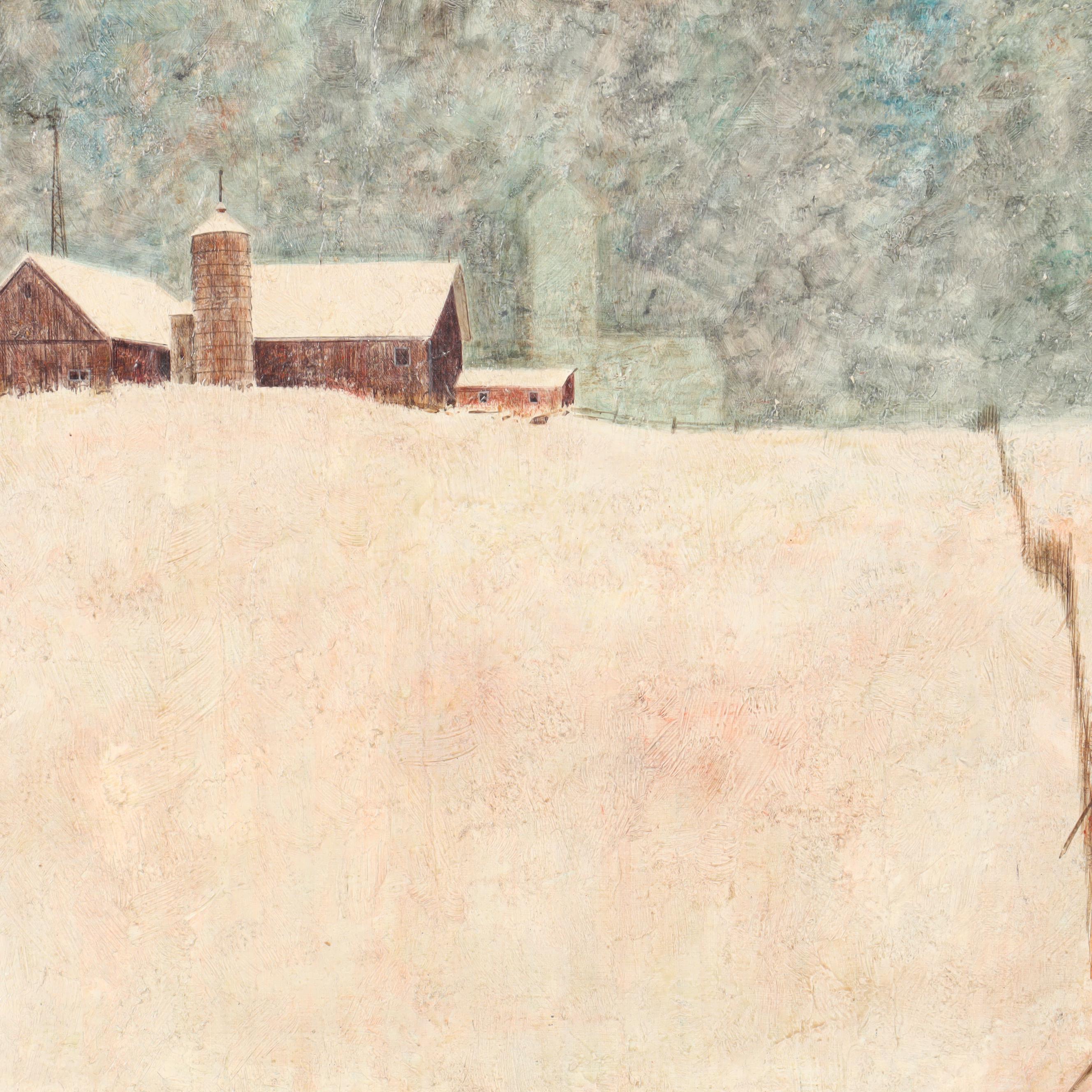 Roy Nolen Farmstead Oil Painting