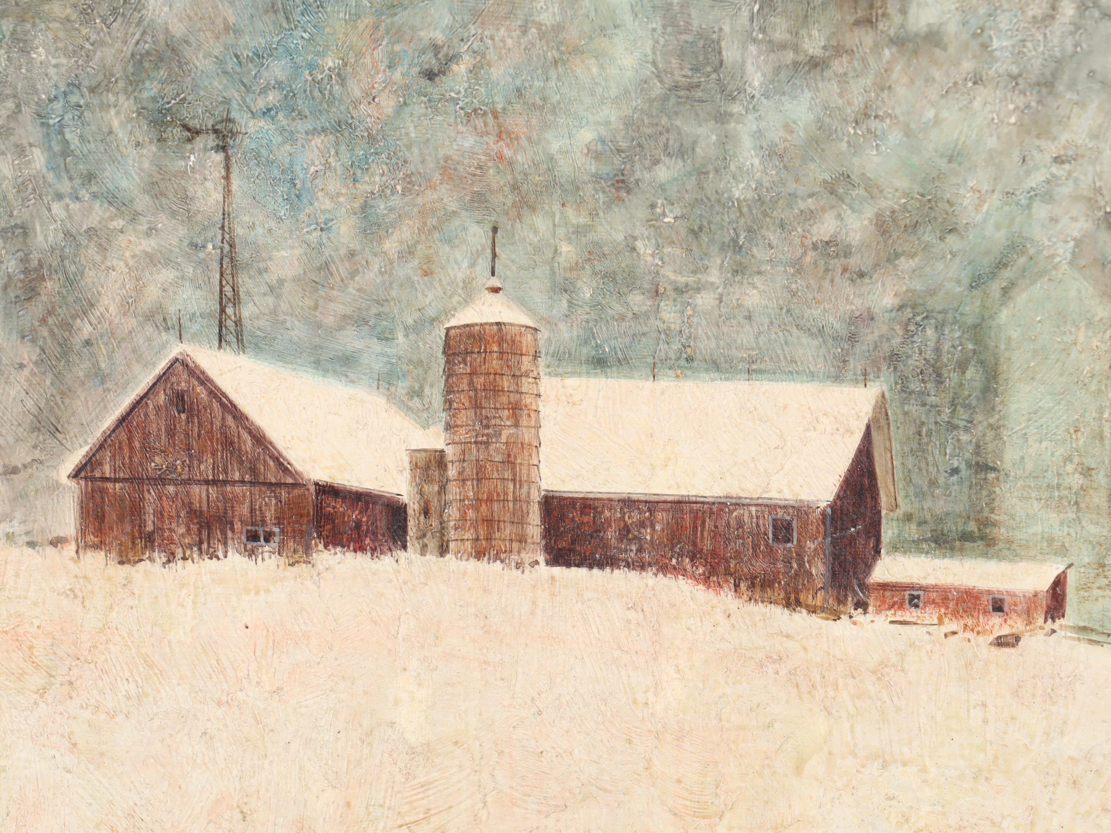 Roy Nolen Farmstead Oil Painting