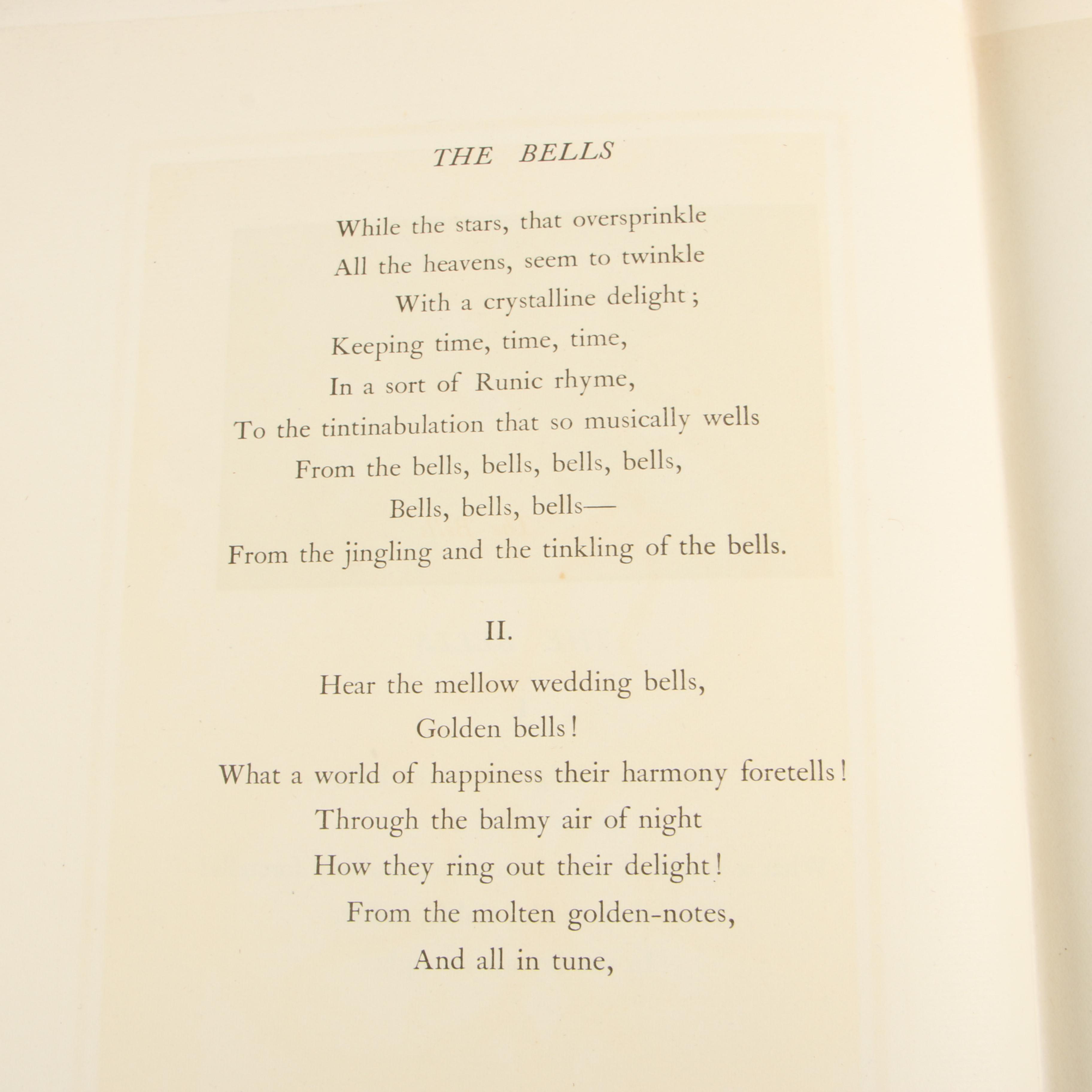 1912 Edmund Dulac Signed "The Bells and Other Poems" by Edgar Allan Poe
