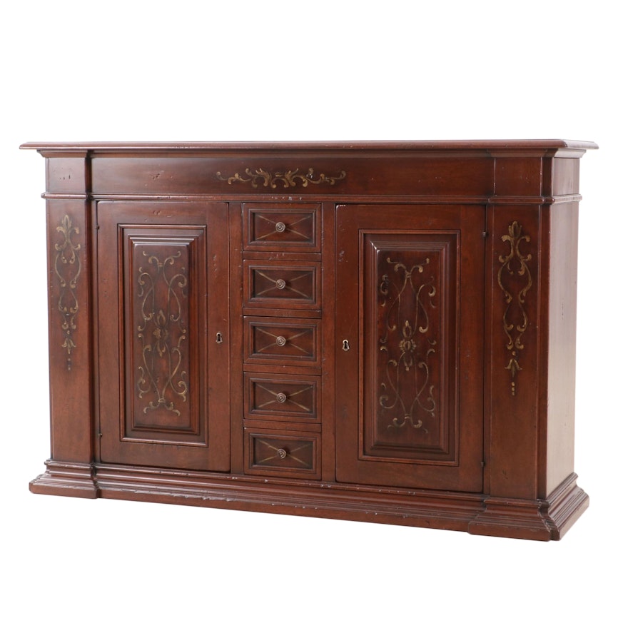 Arhaus Mahogany Sideboard, Contemporary