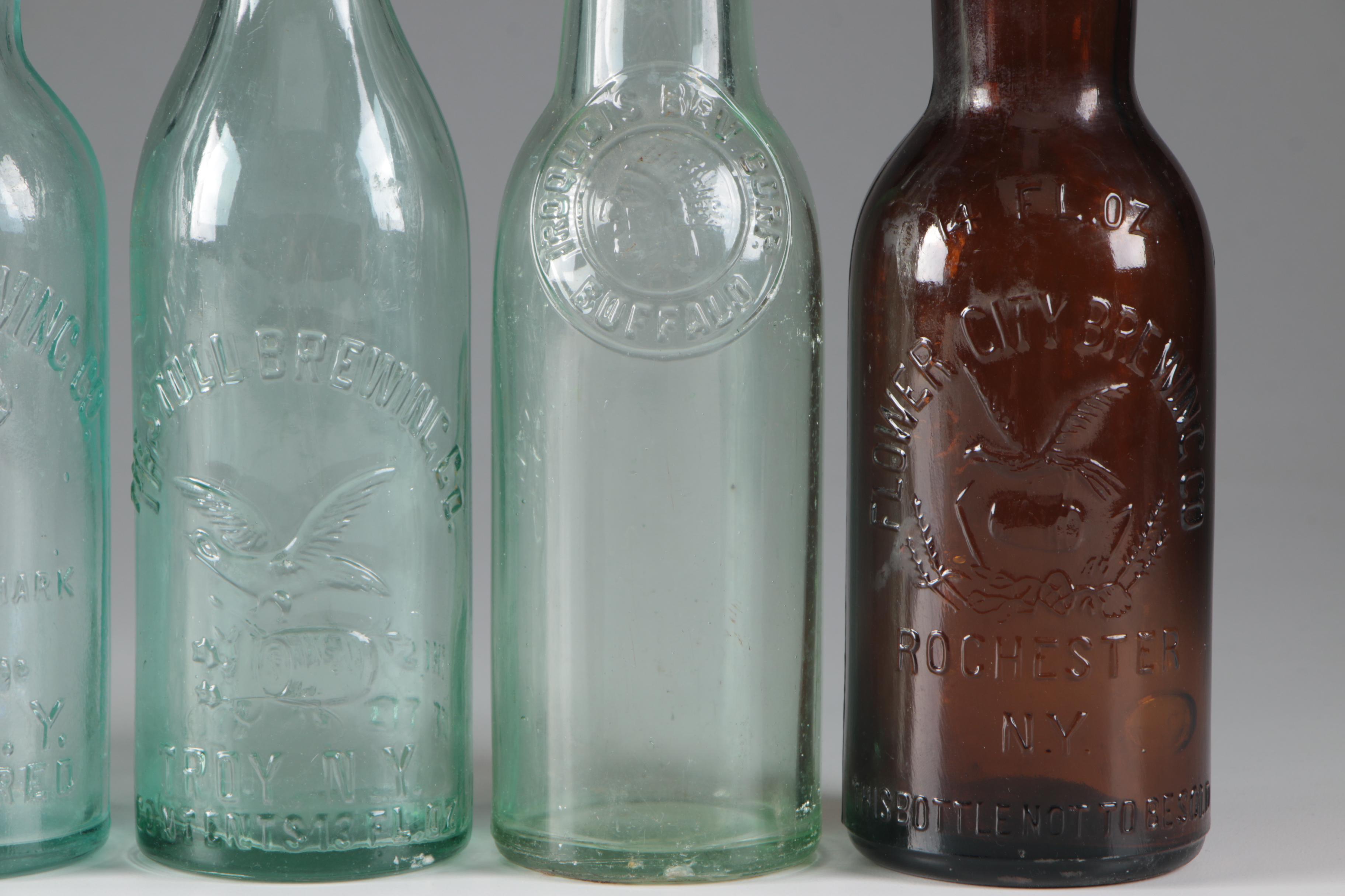 Glass Beer Bottles From New York Breweries, Late 19th to Early 20th Century