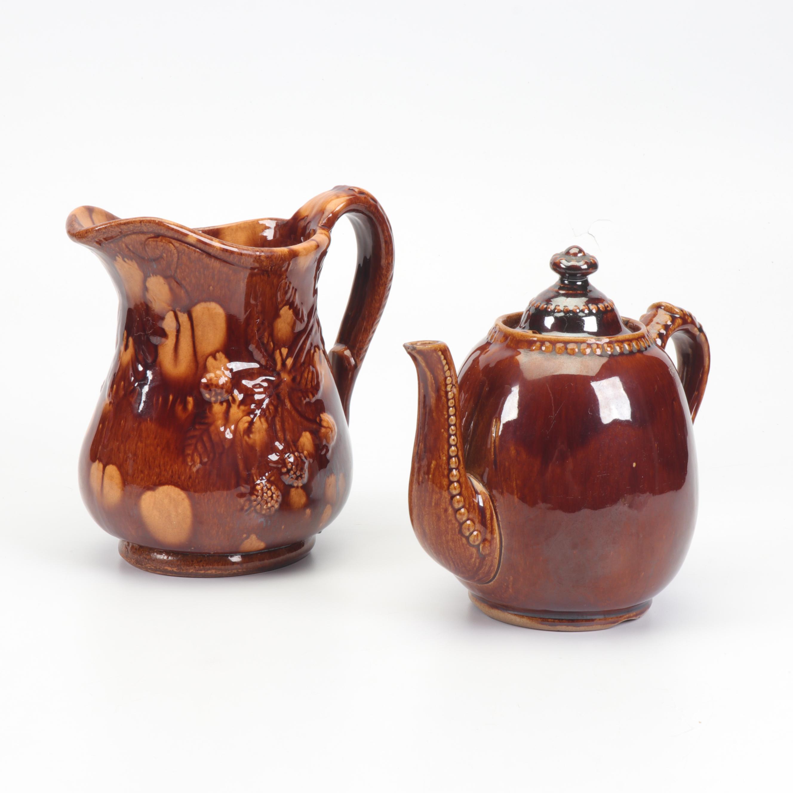 Bennington Pitcher and Teapot
