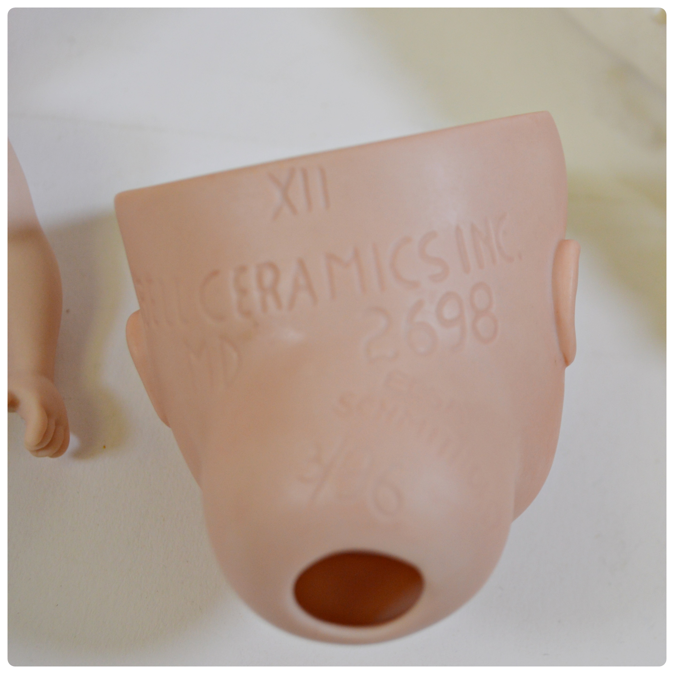 Vintage Porcelain Dolls and Doll Parts Including Bell Ceramics, Inc.