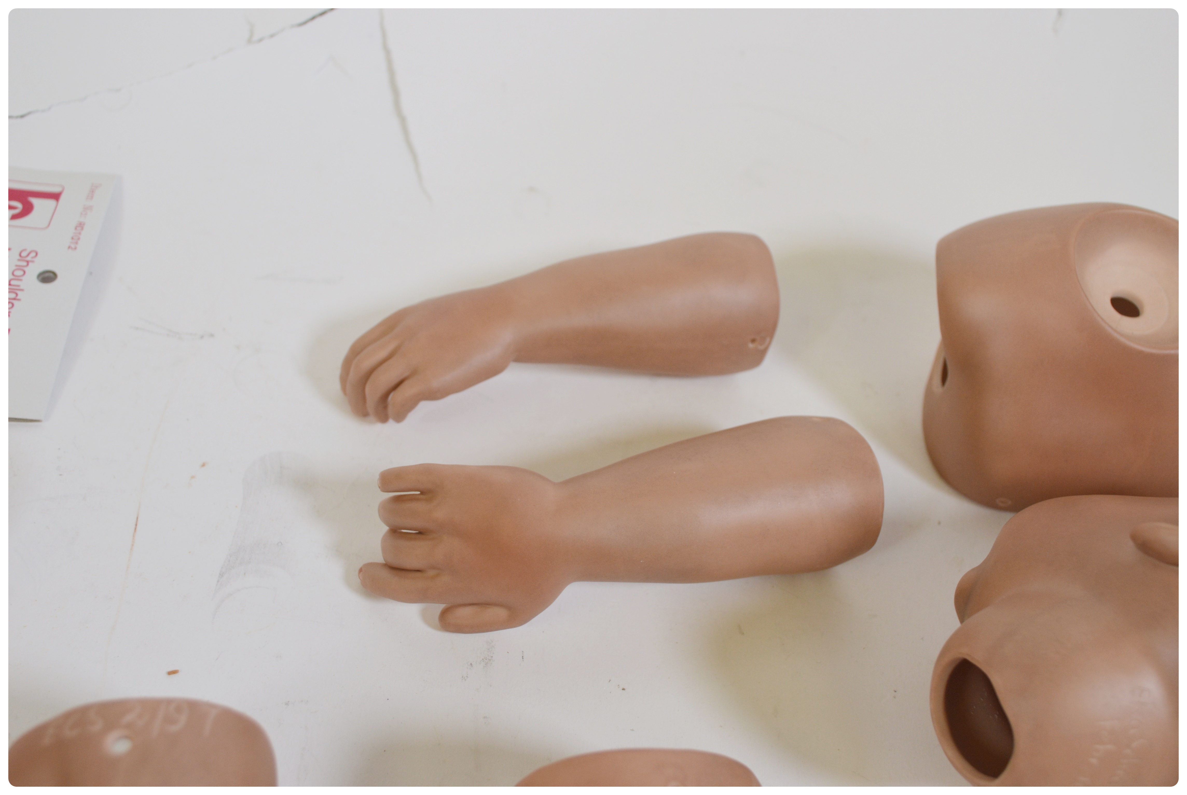 Vintage Porcelain Dolls and Doll Parts Including Bell Ceramics, Inc.