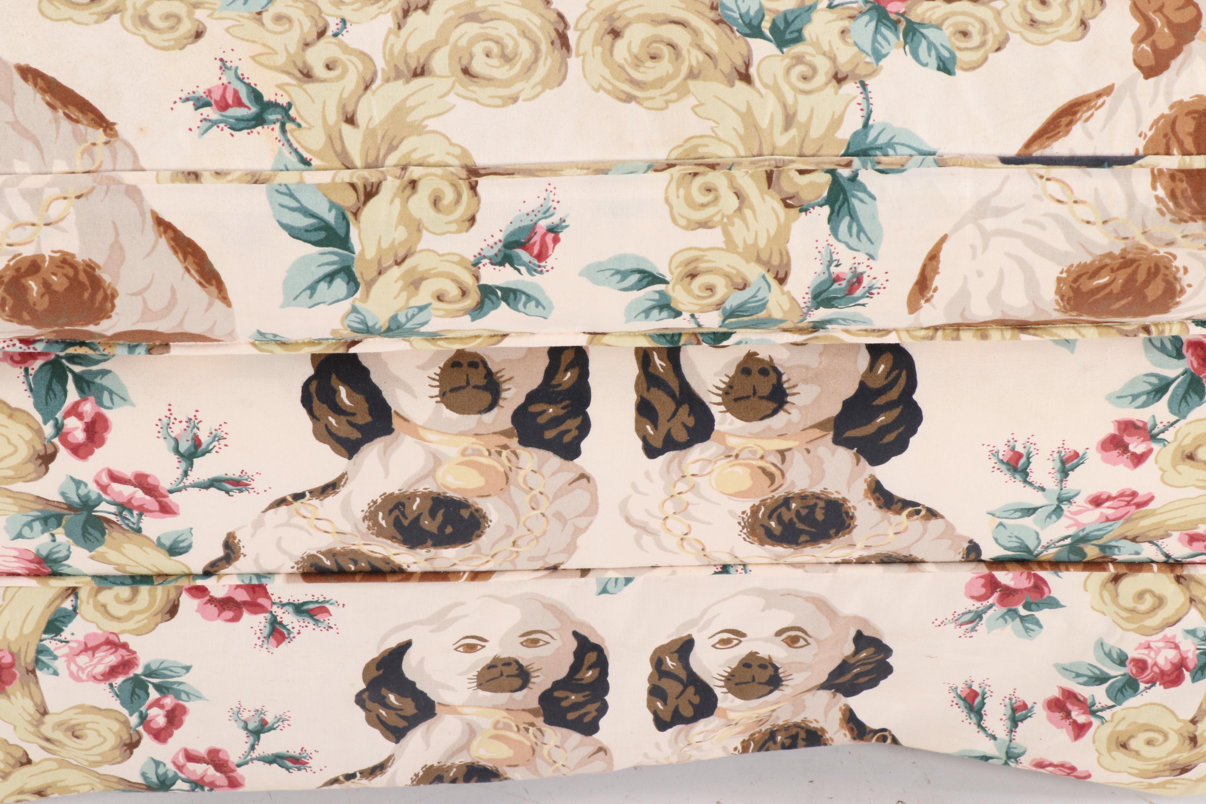 Staffordshire Dog Printed Chintz Armchair