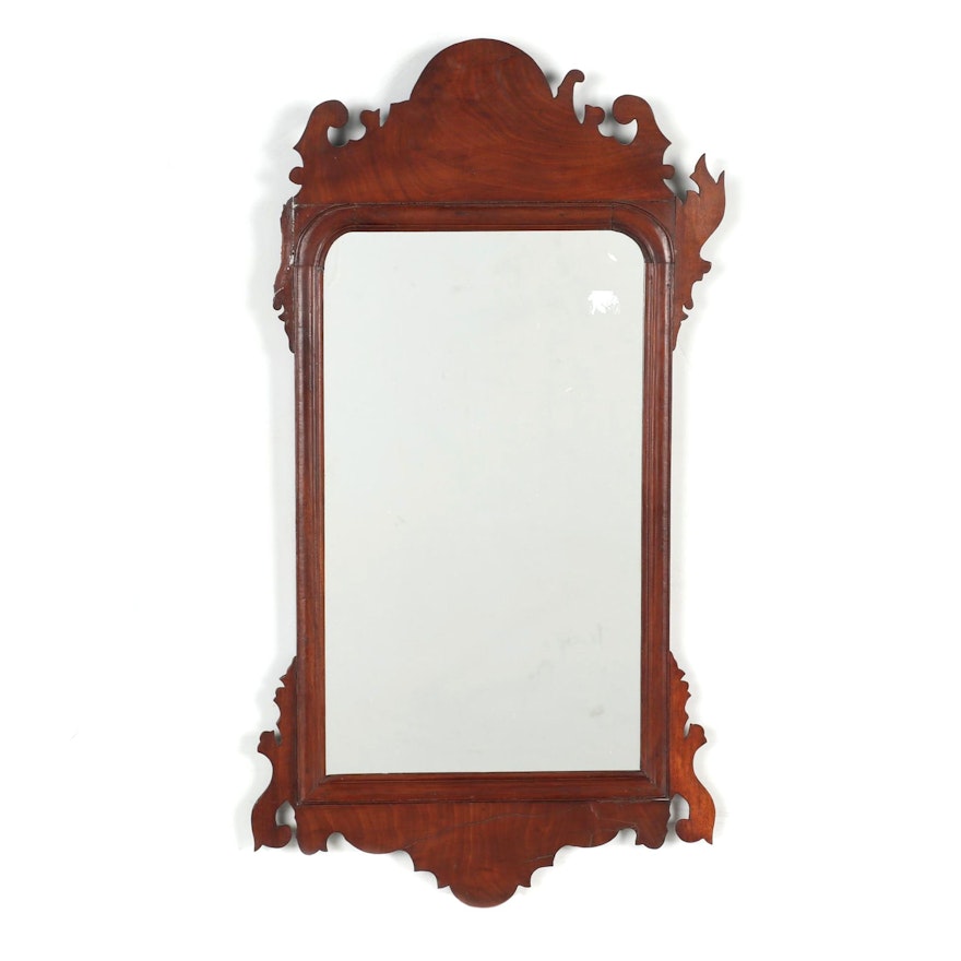 Chippendale Mahogany Wall Mirror, Early 20th Century