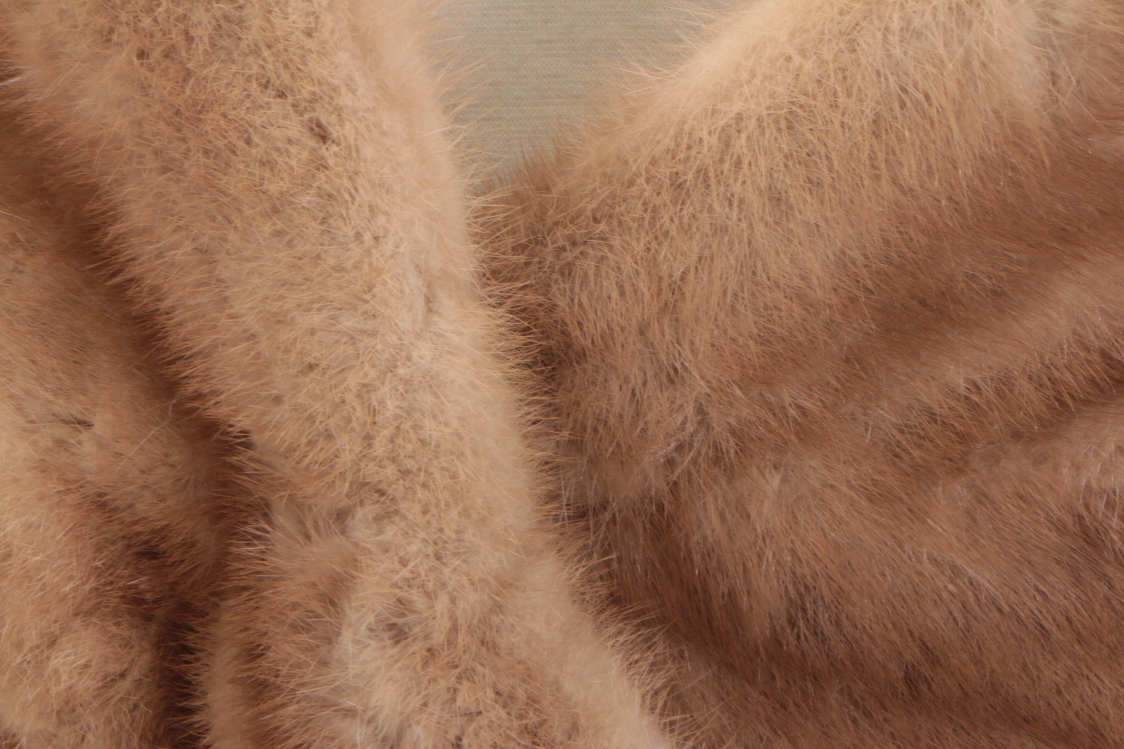 Pastel Mink Fur Stole from Gartenhaus Furs, Vintage