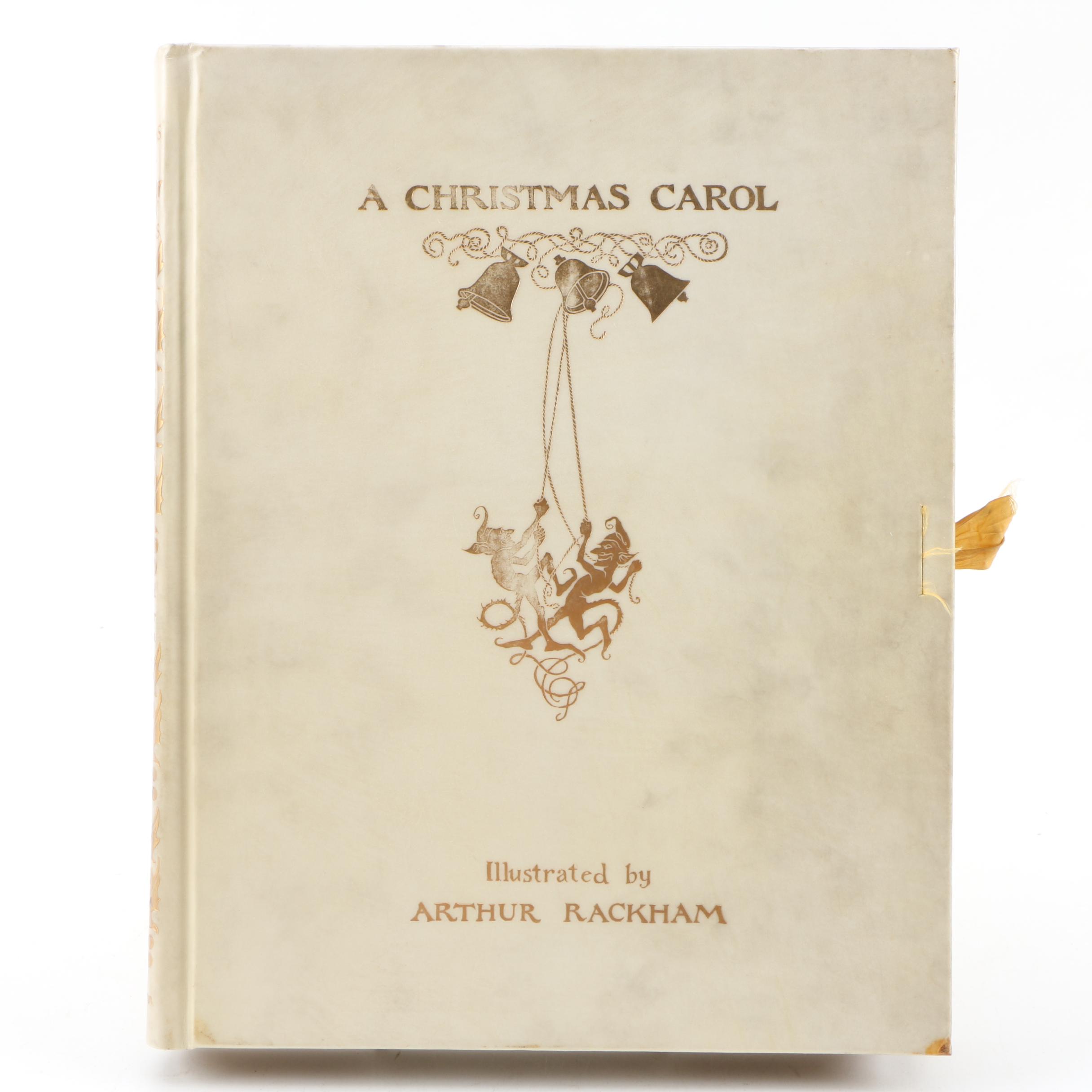 1915 Arthur Rackham Signed Illustrated "A Christmas Carol" by Charles Dickens