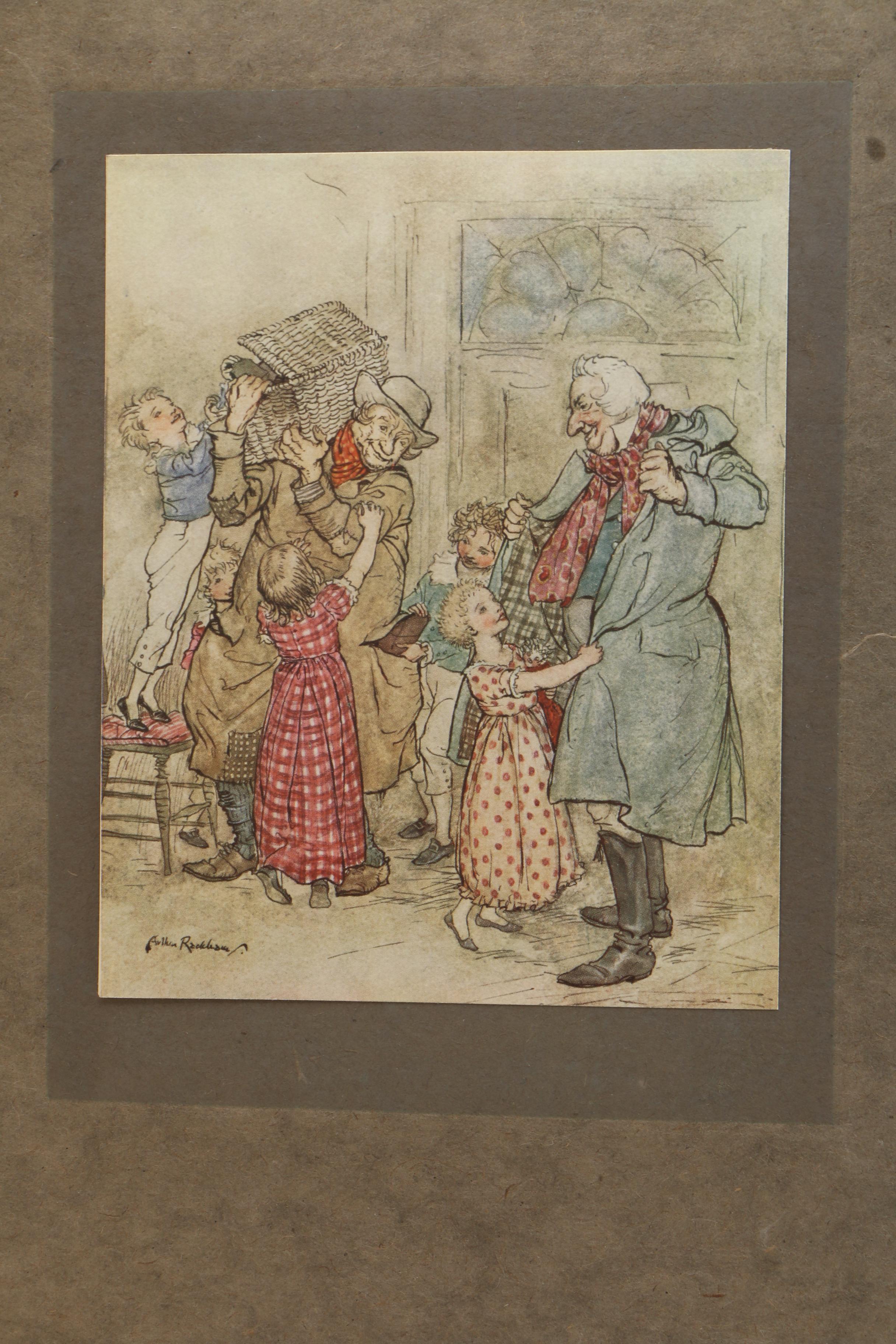 1915 Arthur Rackham Signed Illustrated "A Christmas Carol" by Charles Dickens