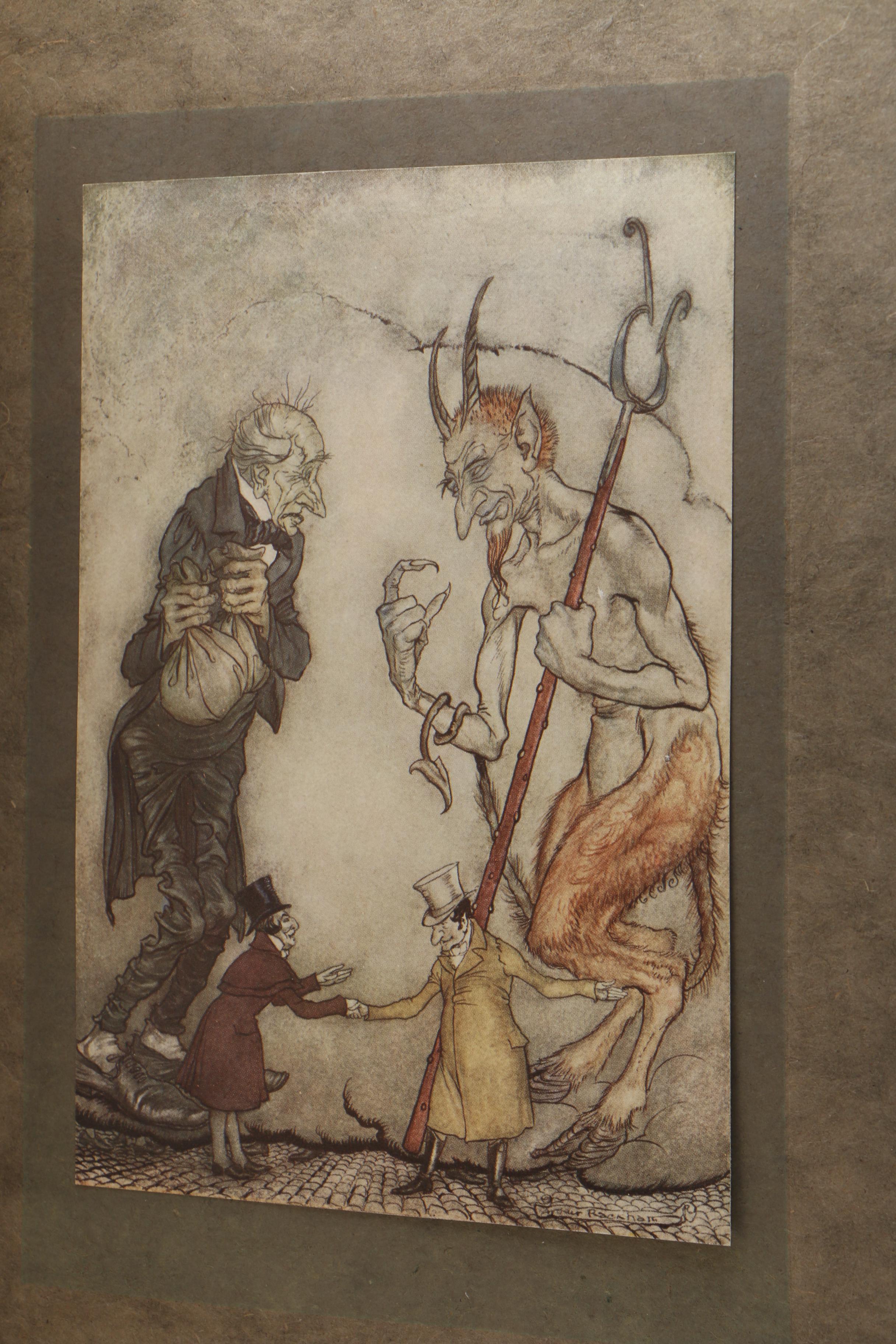 1915 Arthur Rackham Signed Illustrated "A Christmas Carol" by Charles Dickens