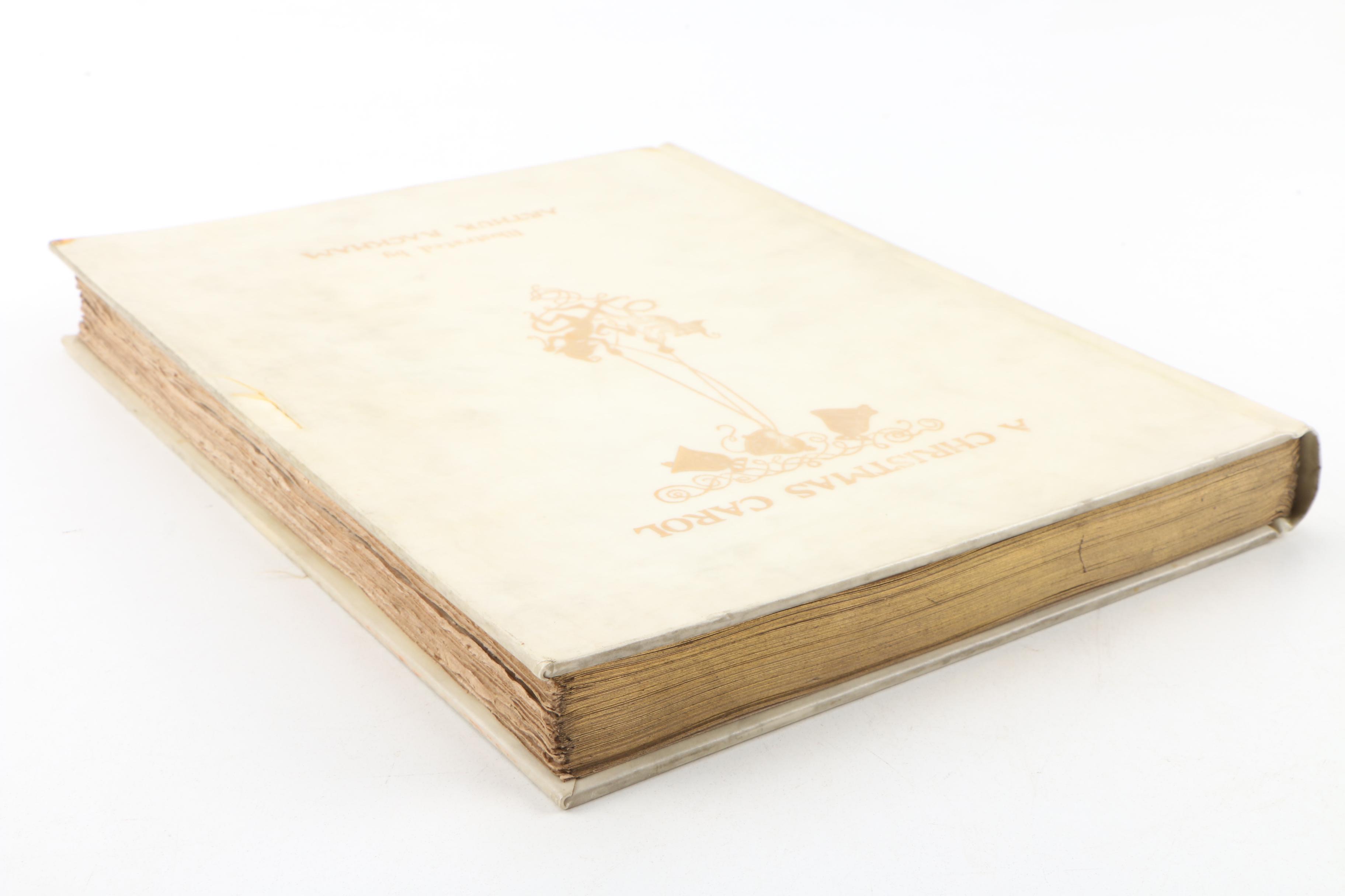 1915 Arthur Rackham Signed Illustrated "A Christmas Carol" by Charles Dickens