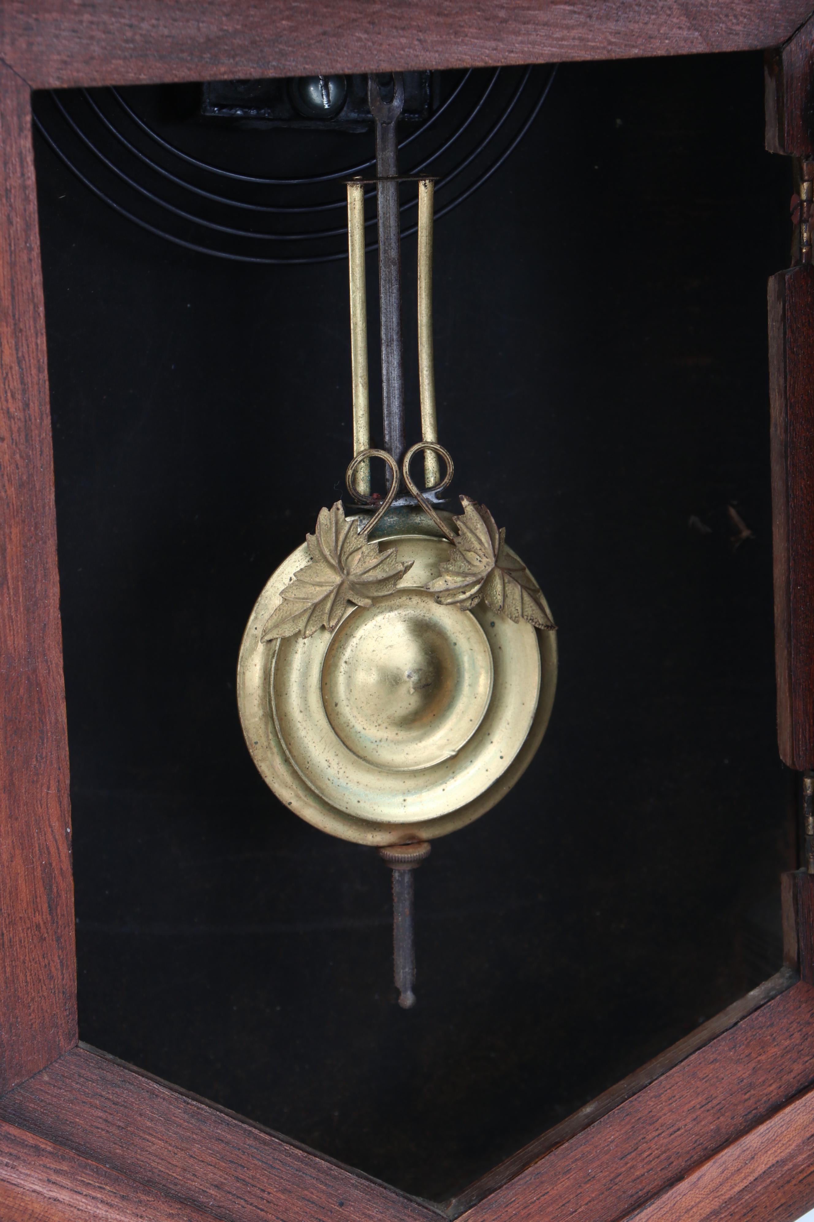 Regulator "A" Wall Mount Pendulum and Chimes Clock, Circa 1890