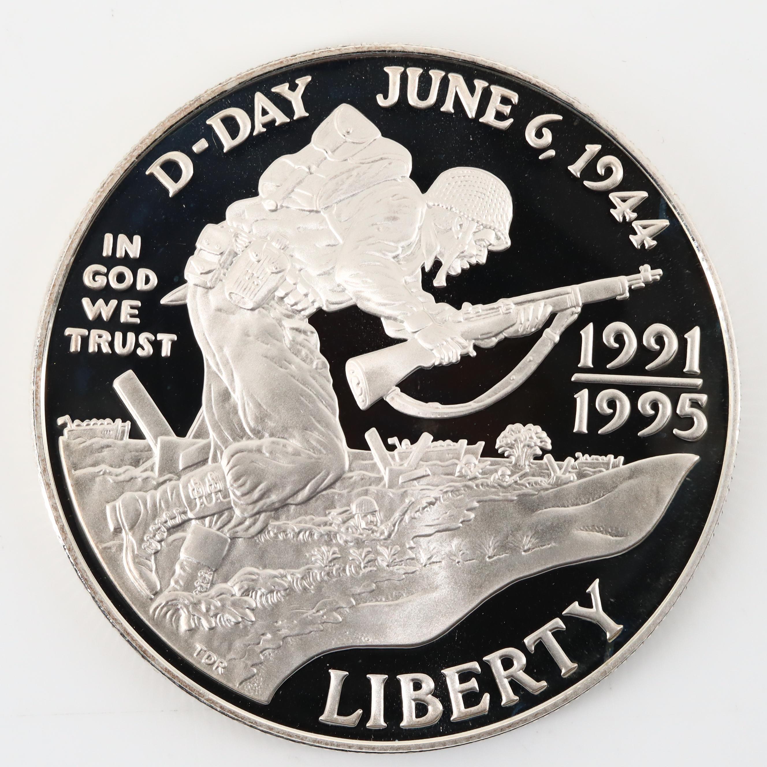 1991-1995 World War II 50th Anniversary Commemorative Two-Coin Set