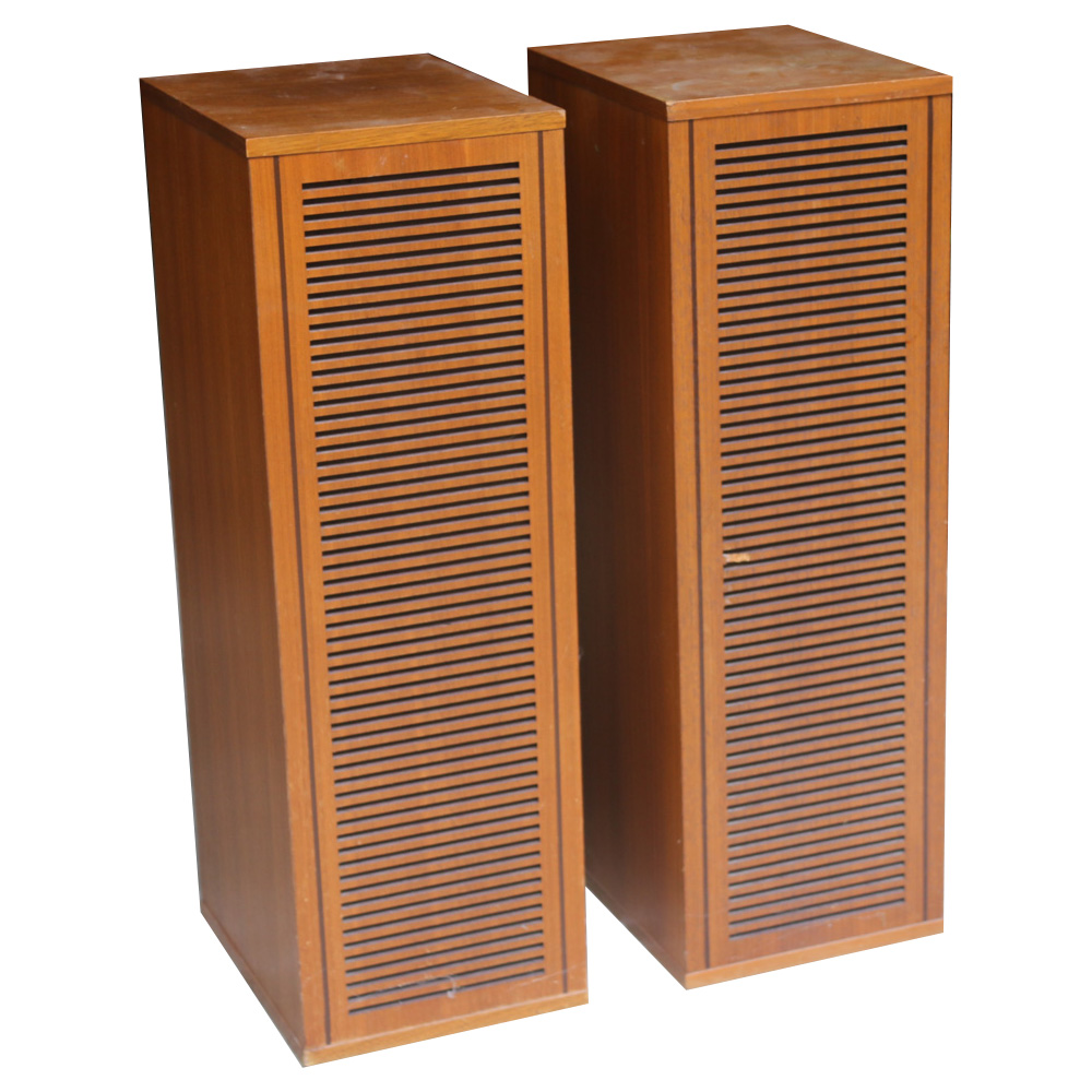 Telefunken Hi-Fi Klangbox 2402 Tower Speakers, Vintage