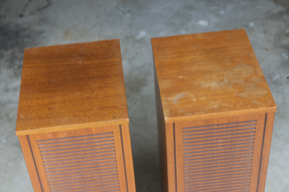 Telefunken Hi-Fi Klangbox 2402 Tower Speakers, Vintage