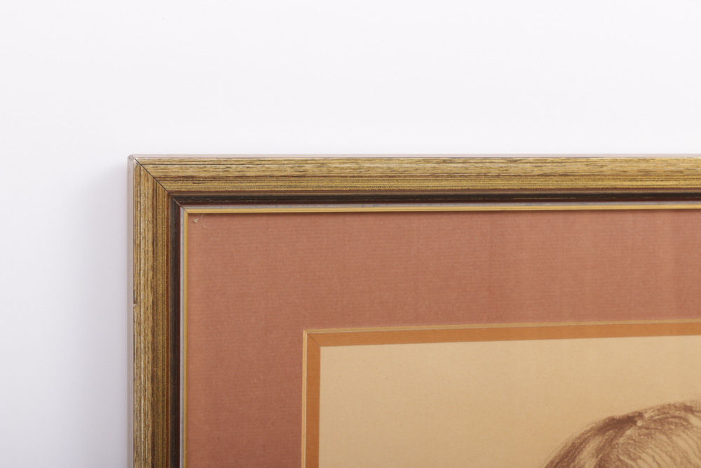 Charcoal Portrait Drawing "Irene", 1981