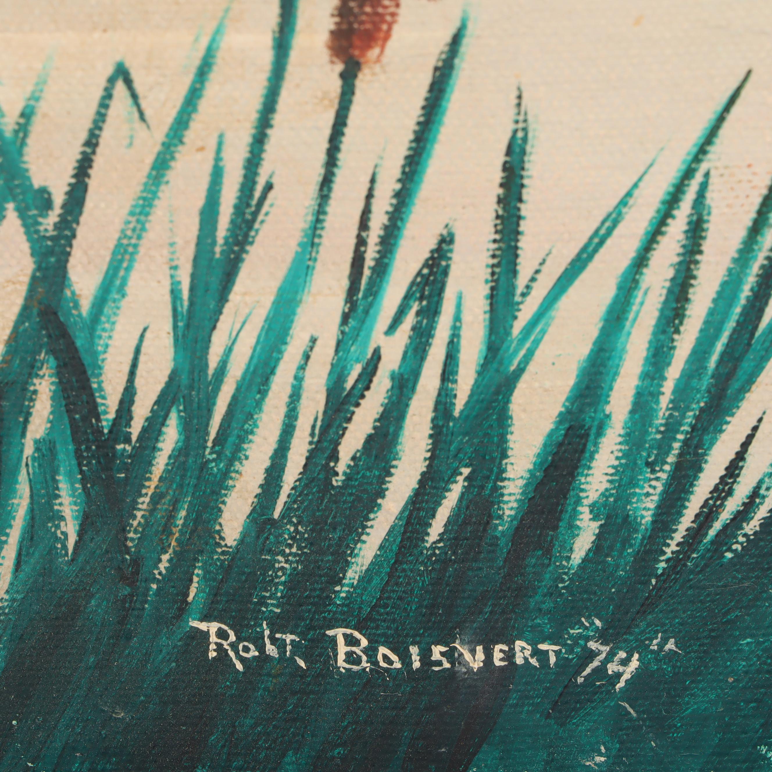 Robert Boisvert 1974 Acrylic Wildlife Painting