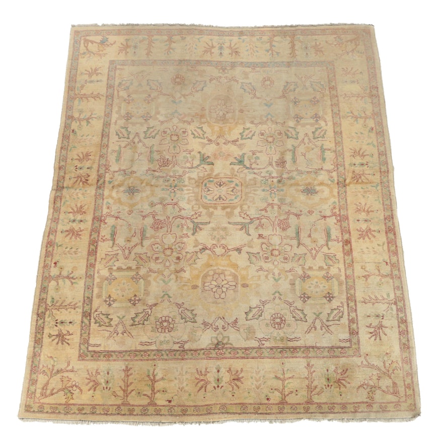 Hand-Knotted Pakistani Peshawar Wool Area Rug