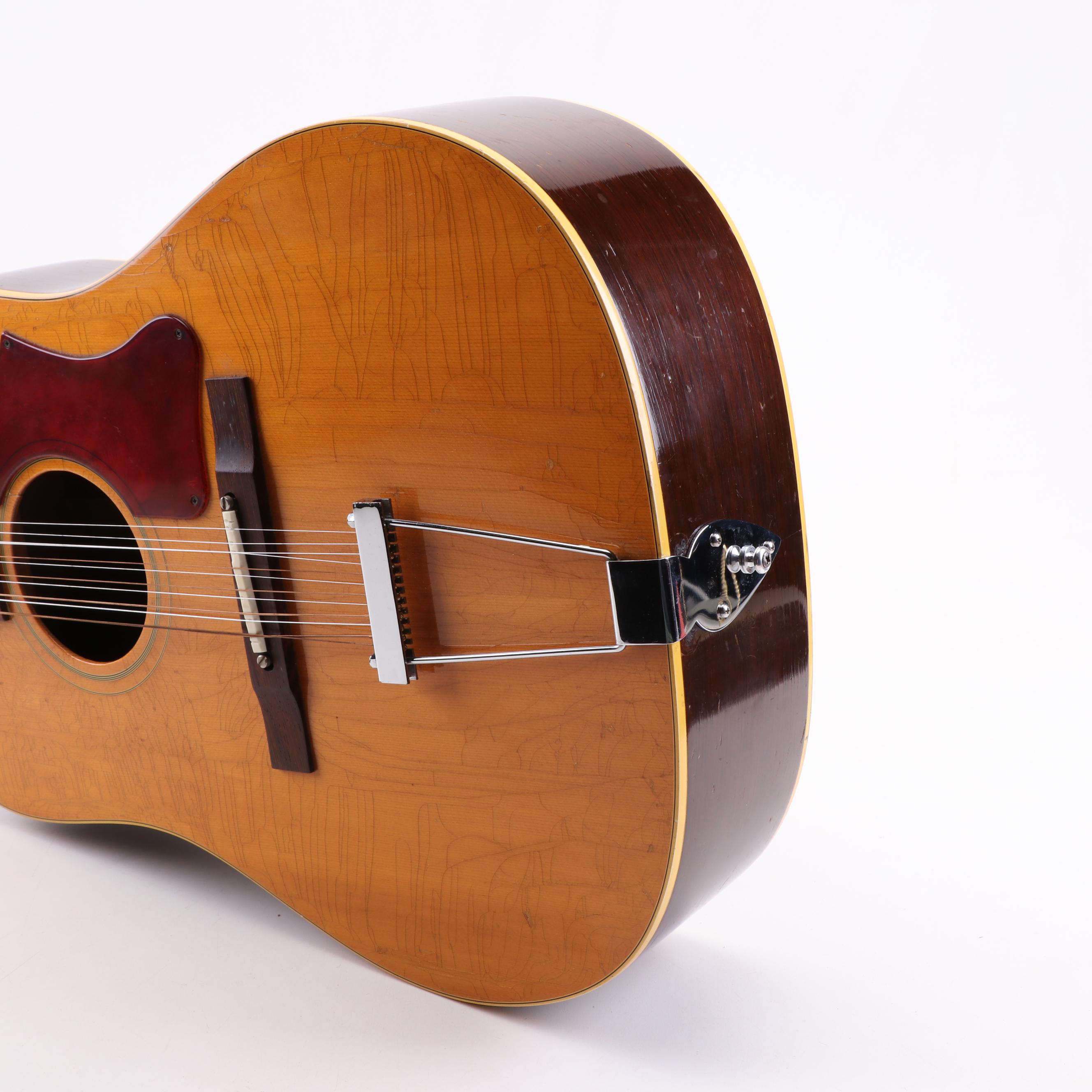 Gibson B45 12 String Acoustic Guitar with Case, 1960s