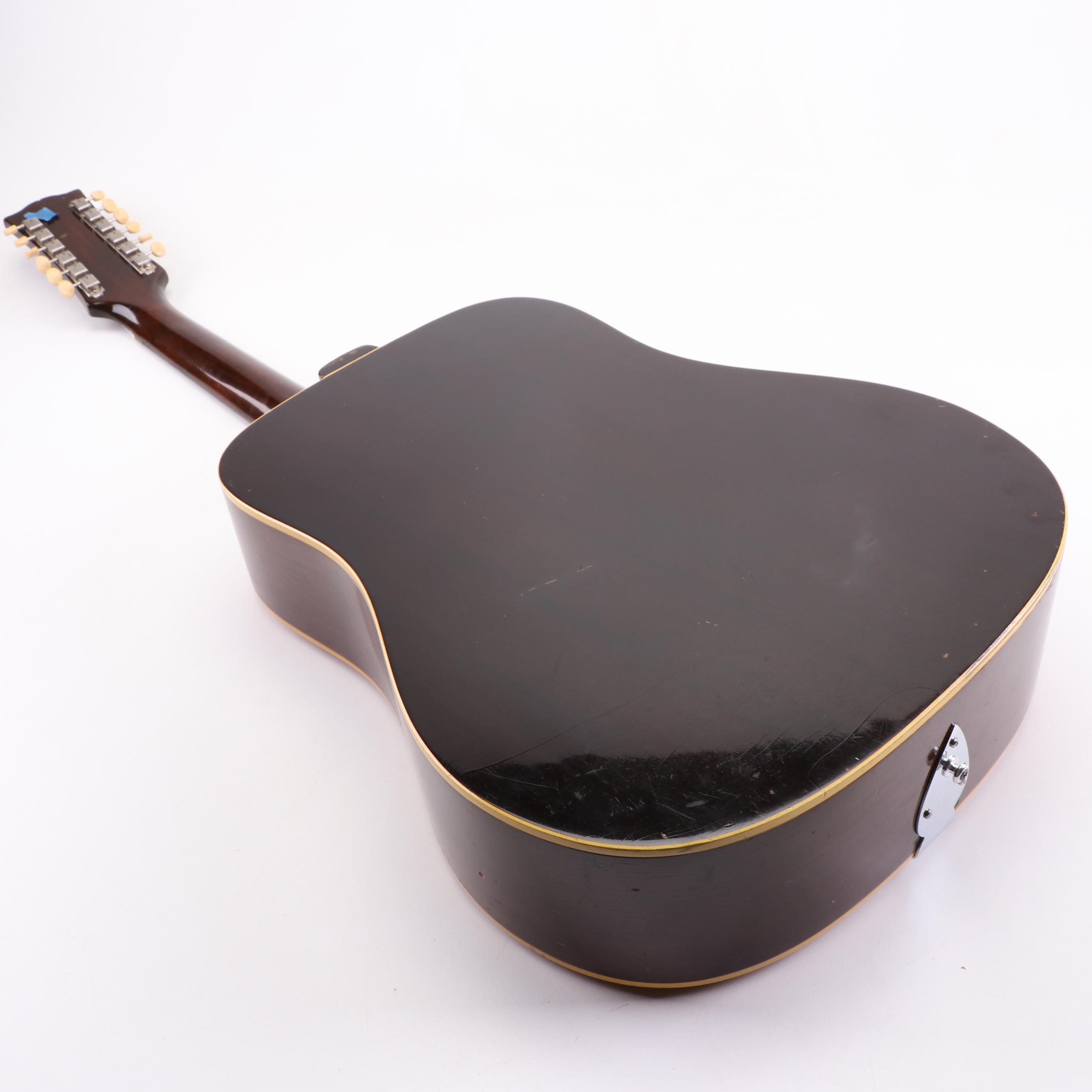 Gibson B45 12 String Acoustic Guitar with Case, 1960s