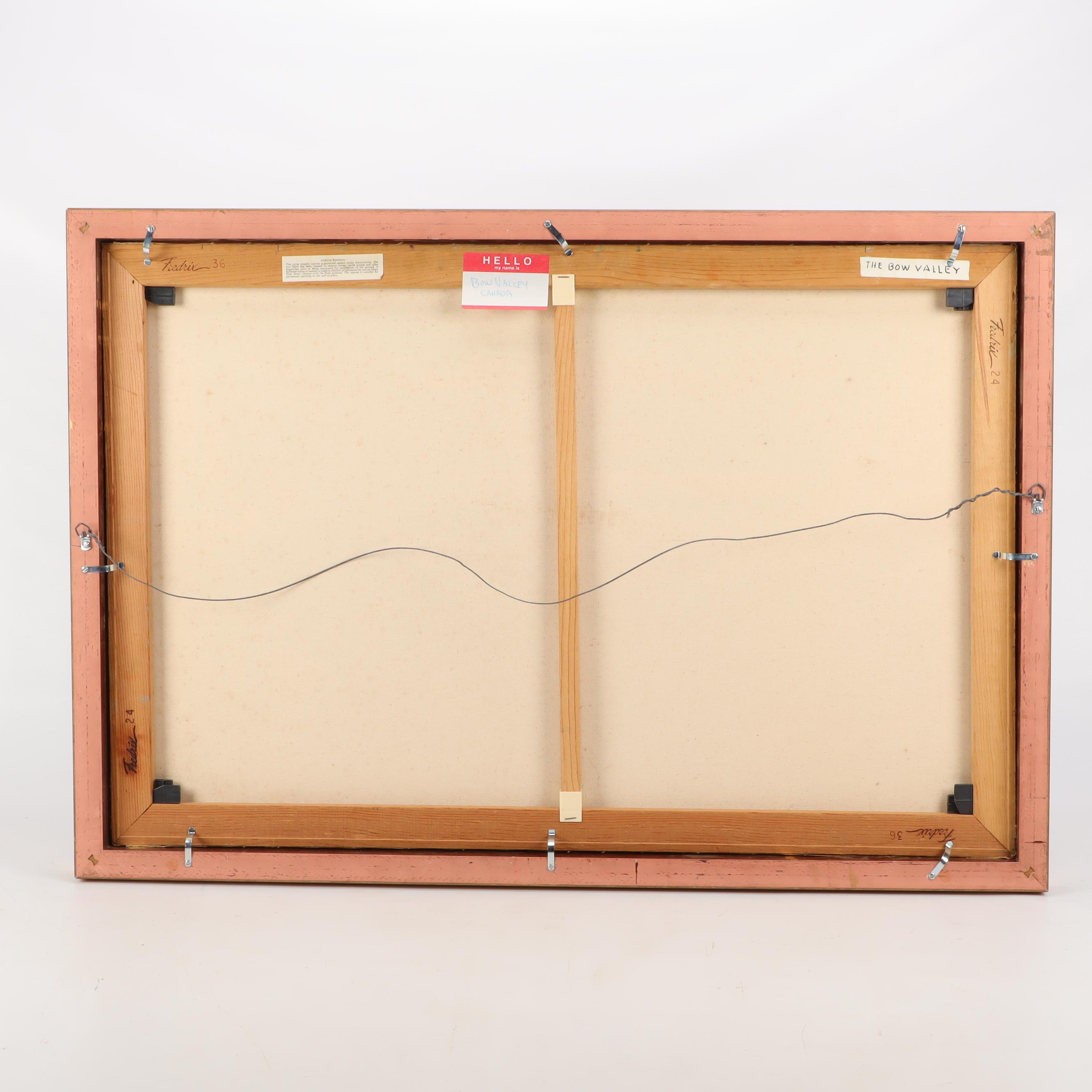 Bertha Penrose 1989 Oil Painting "The Bow Valley"