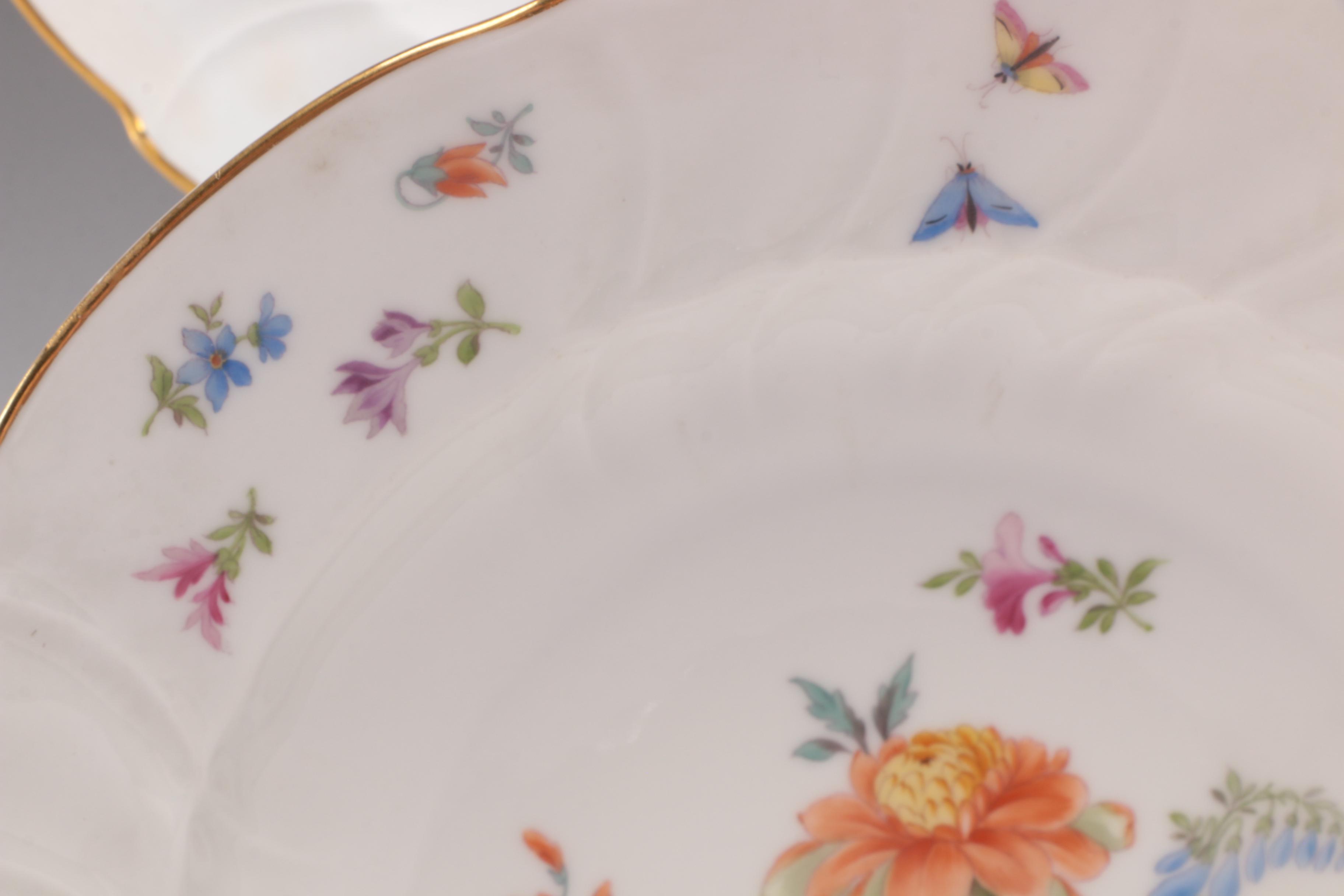 Mintons "Marlow" and Schlaggenwald Dinner Bowls and Dinner Plates