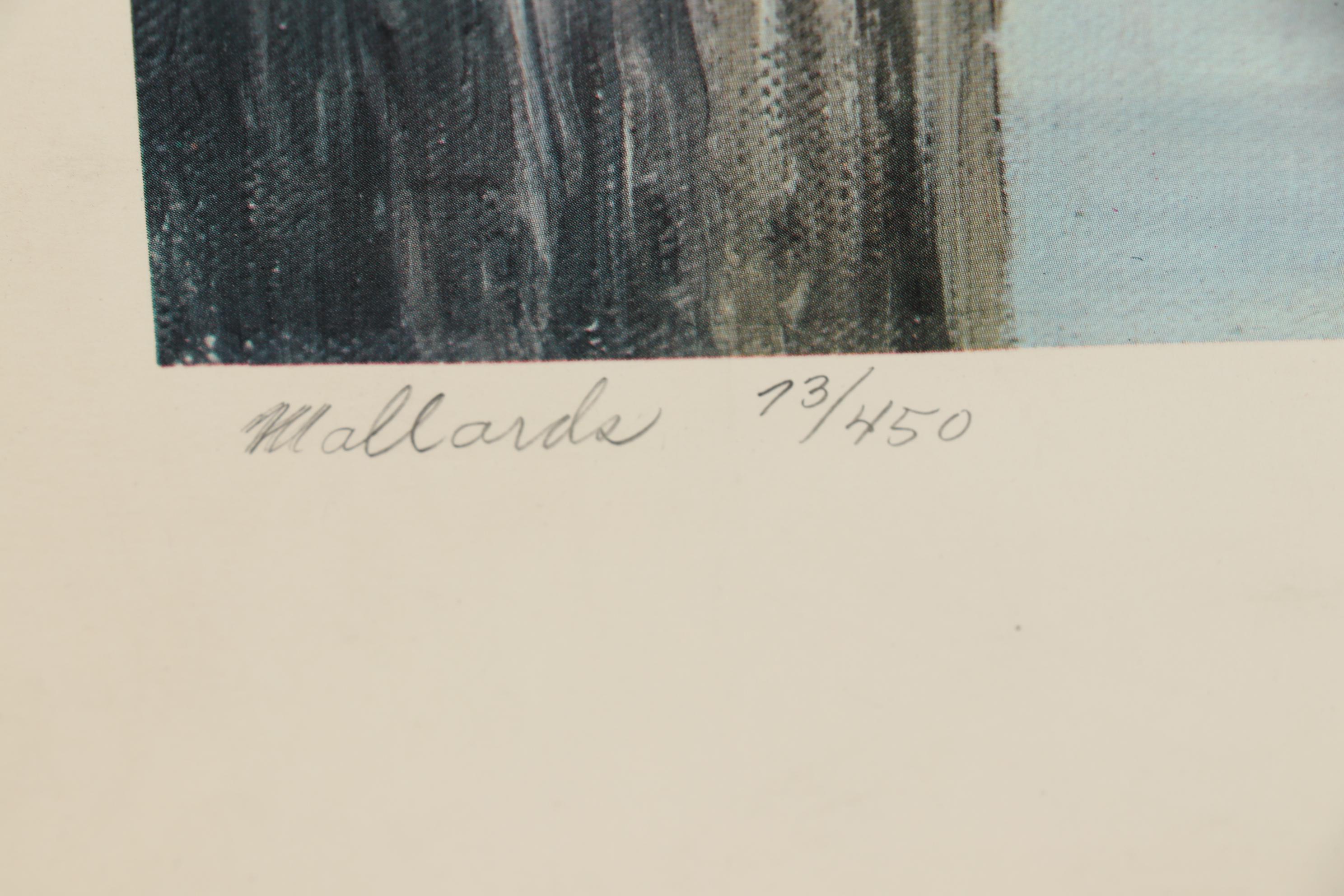 Maynard Reece Wildlife Offset Lithograph "Mallards"