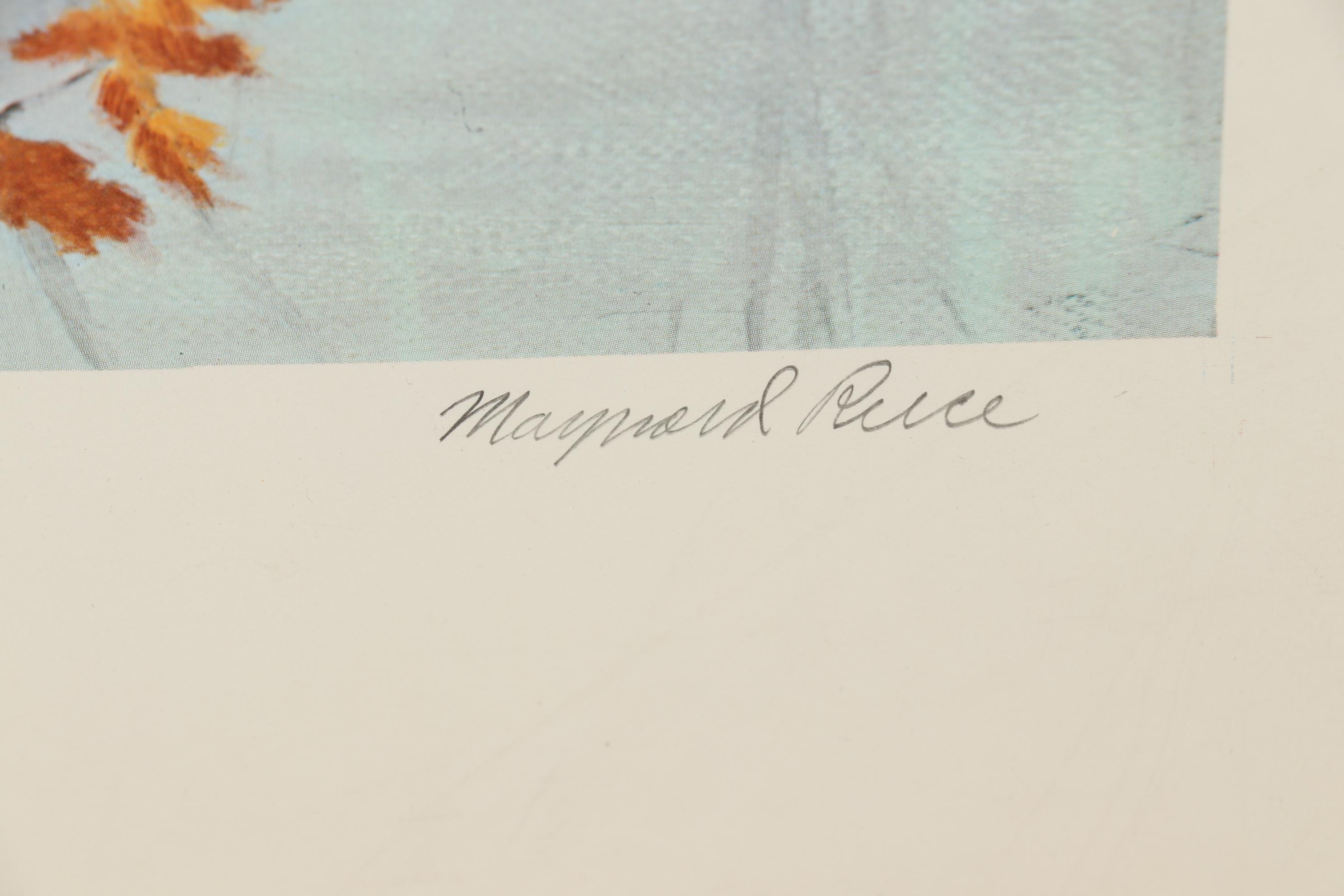 Maynard Reece Wildlife Offset Lithograph "Mallards"