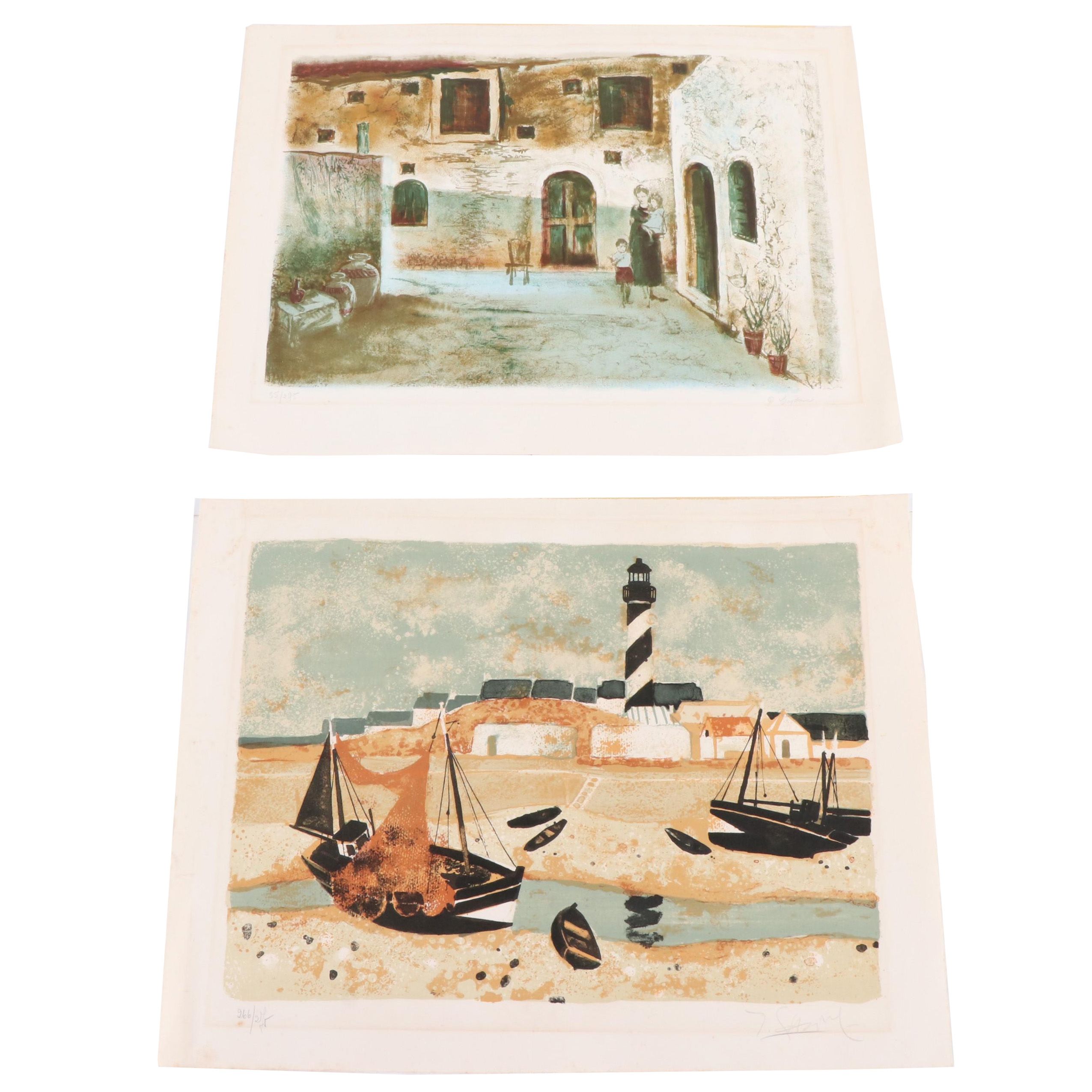 Yves Ganne and Pervez Captain Lithographs