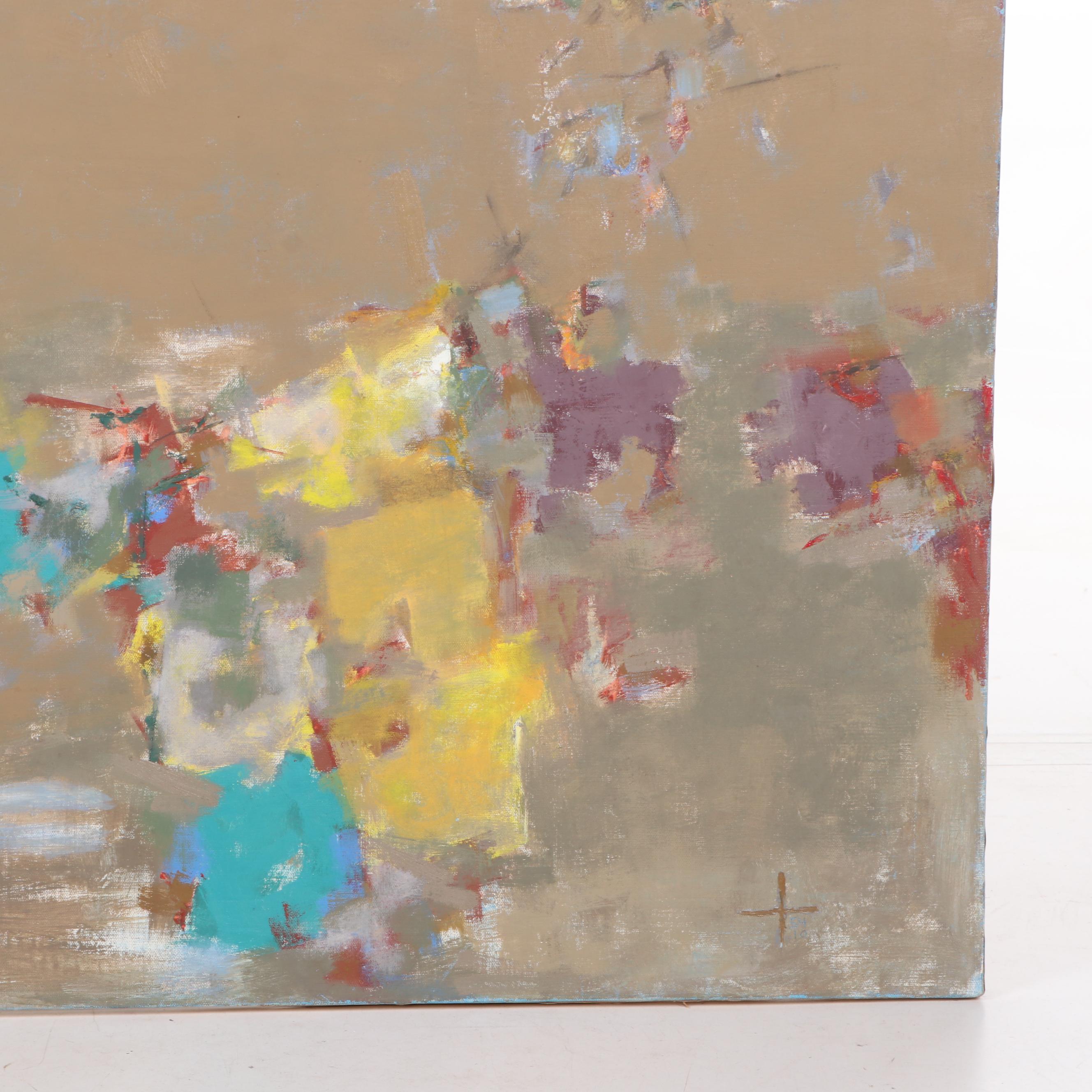 Thomas Hughes Ingle Abstract Oil Painting "5410"