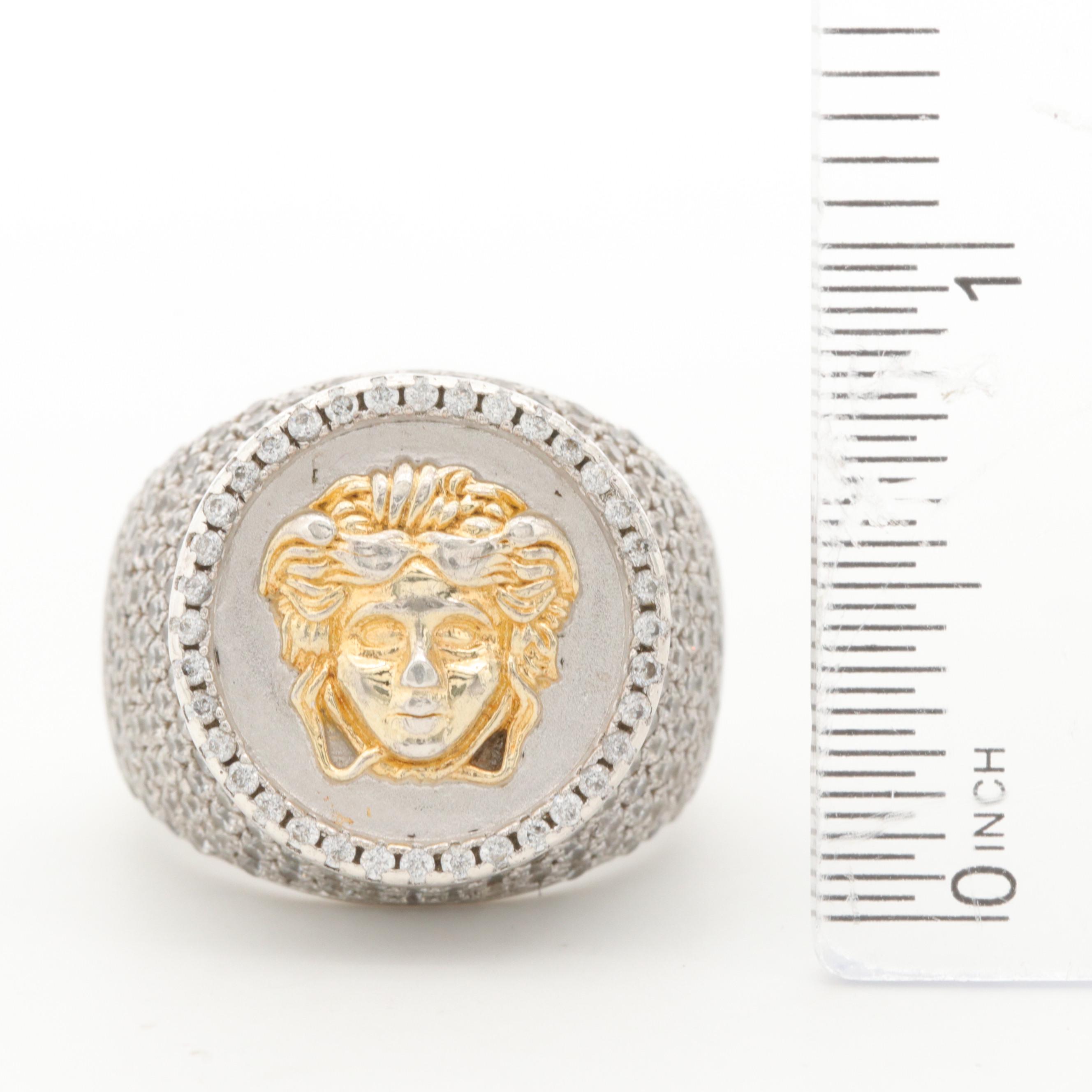 Dadwani Sterling Silver Cubic Zirconia Ring