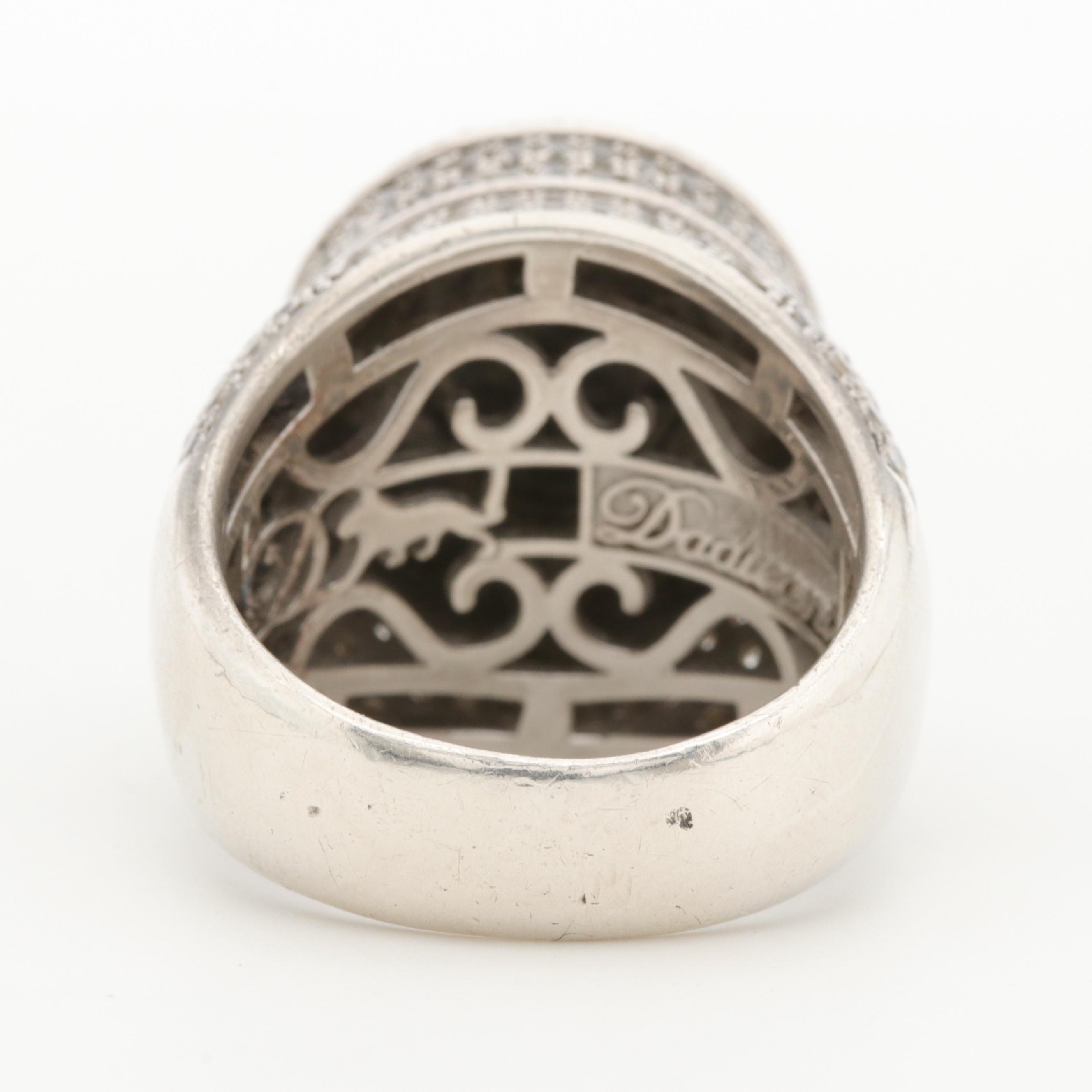 Dadwani Sterling Silver Cubic Zirconia Ring