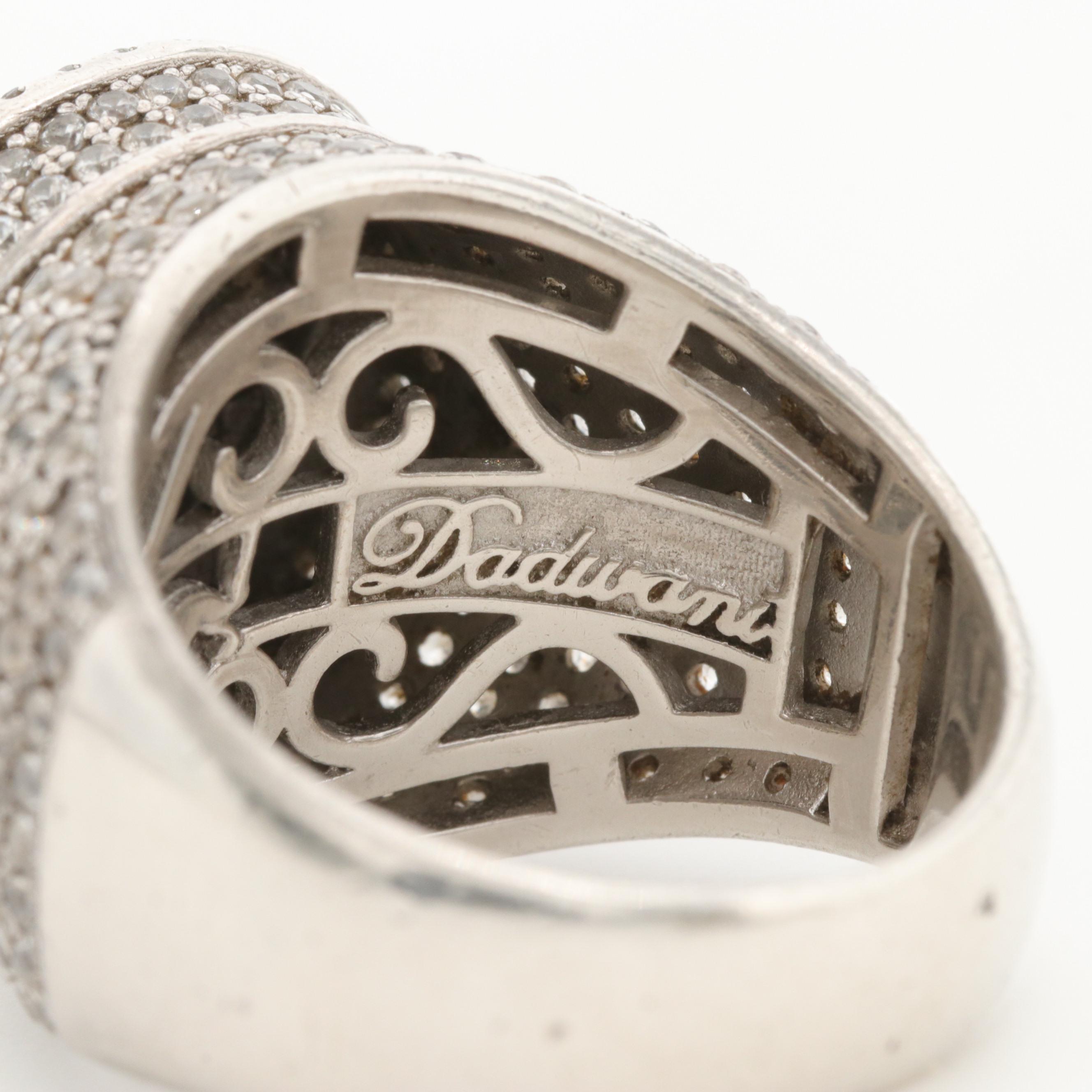 Dadwani Sterling Silver Cubic Zirconia Ring