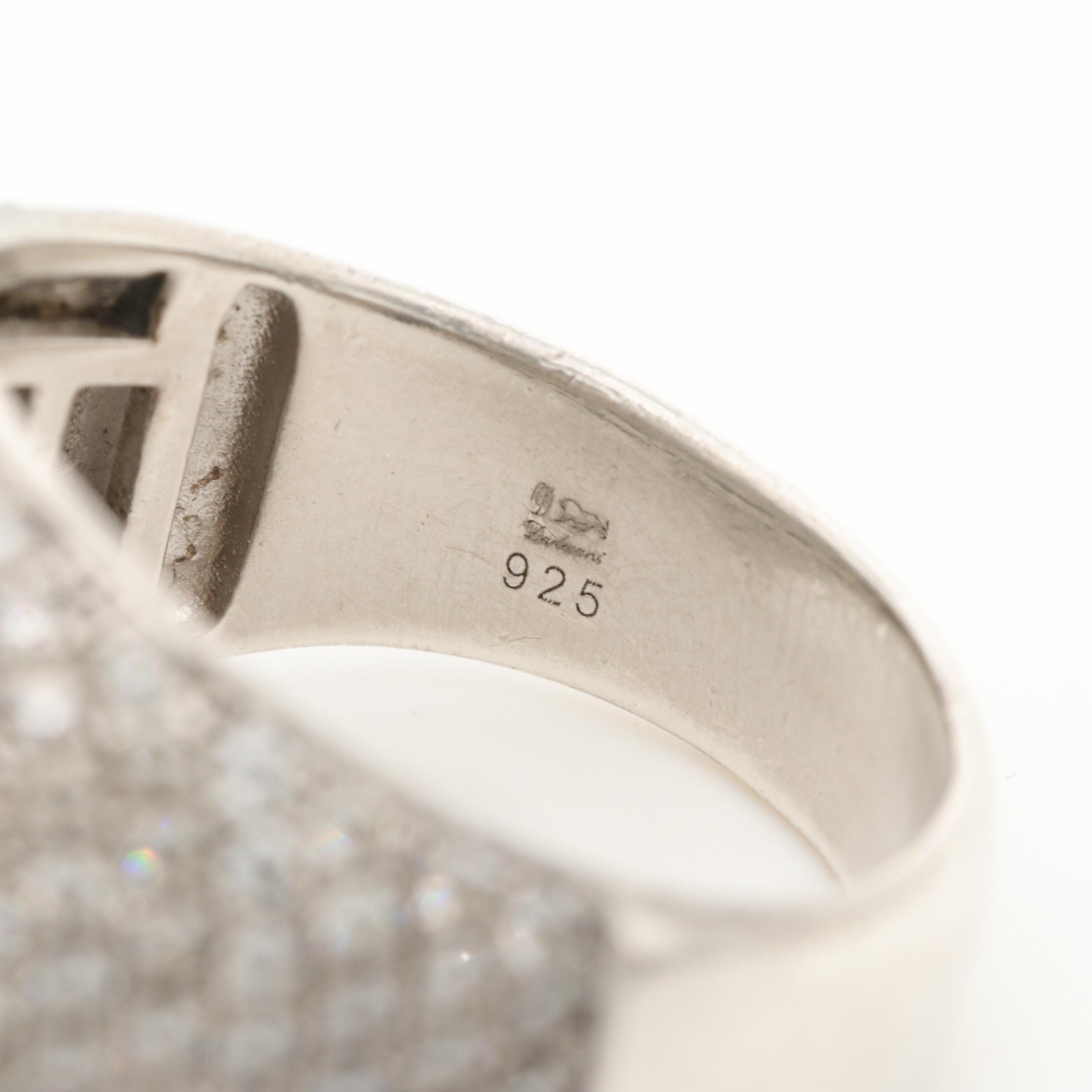 Dadwani Sterling Silver Cubic Zirconia Ring