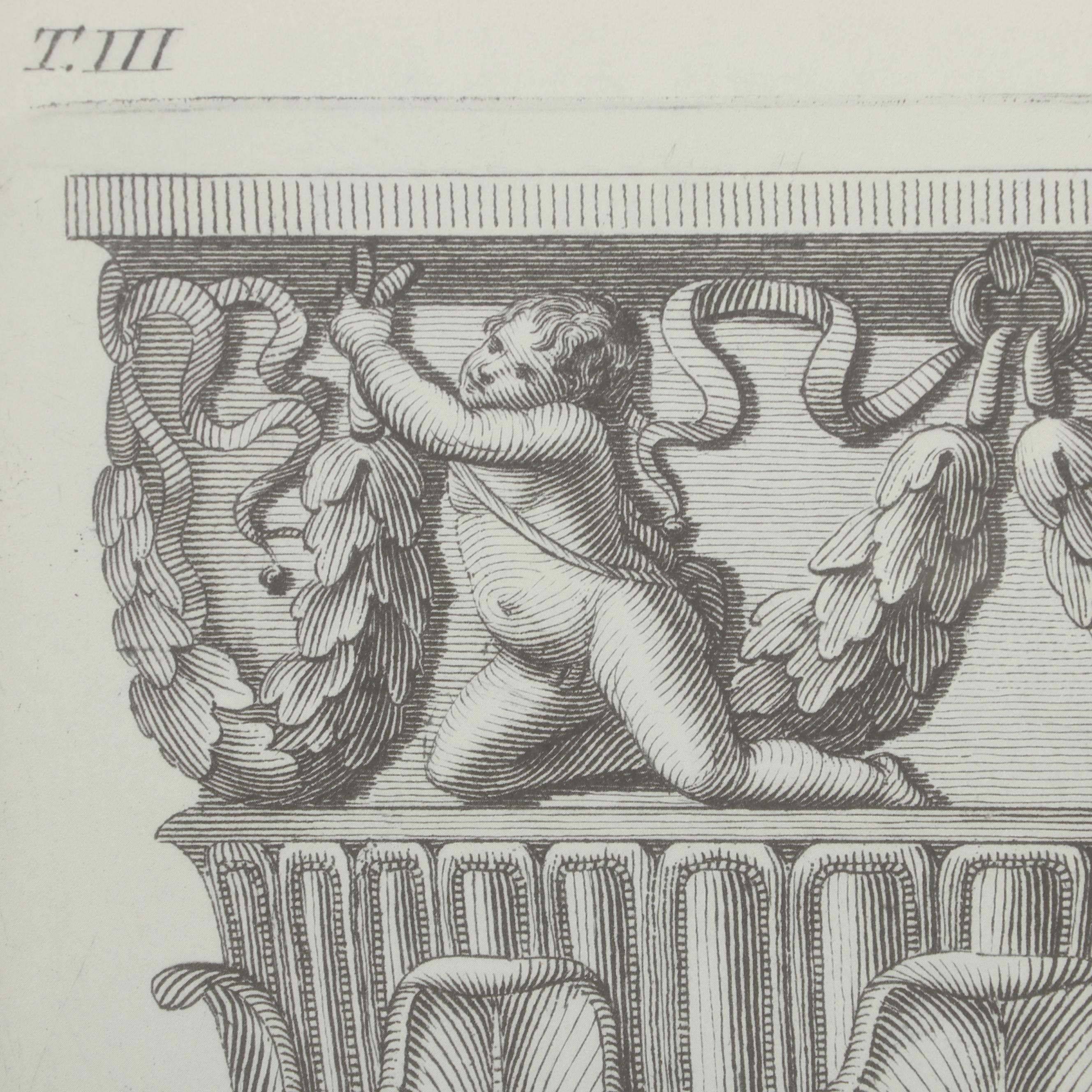 Offset Lithograph of a Classical Urn
