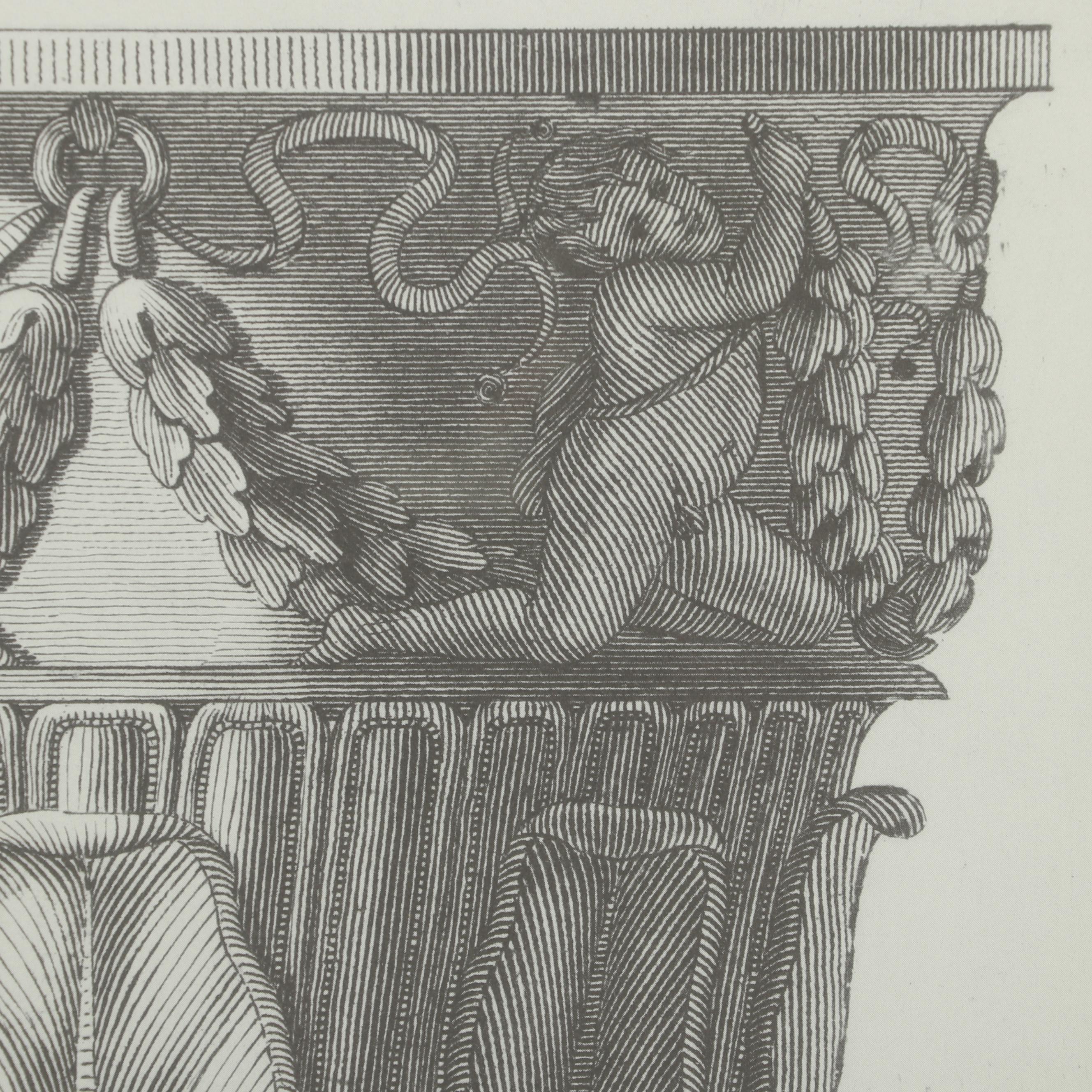 Offset Lithograph of a Classical Urn