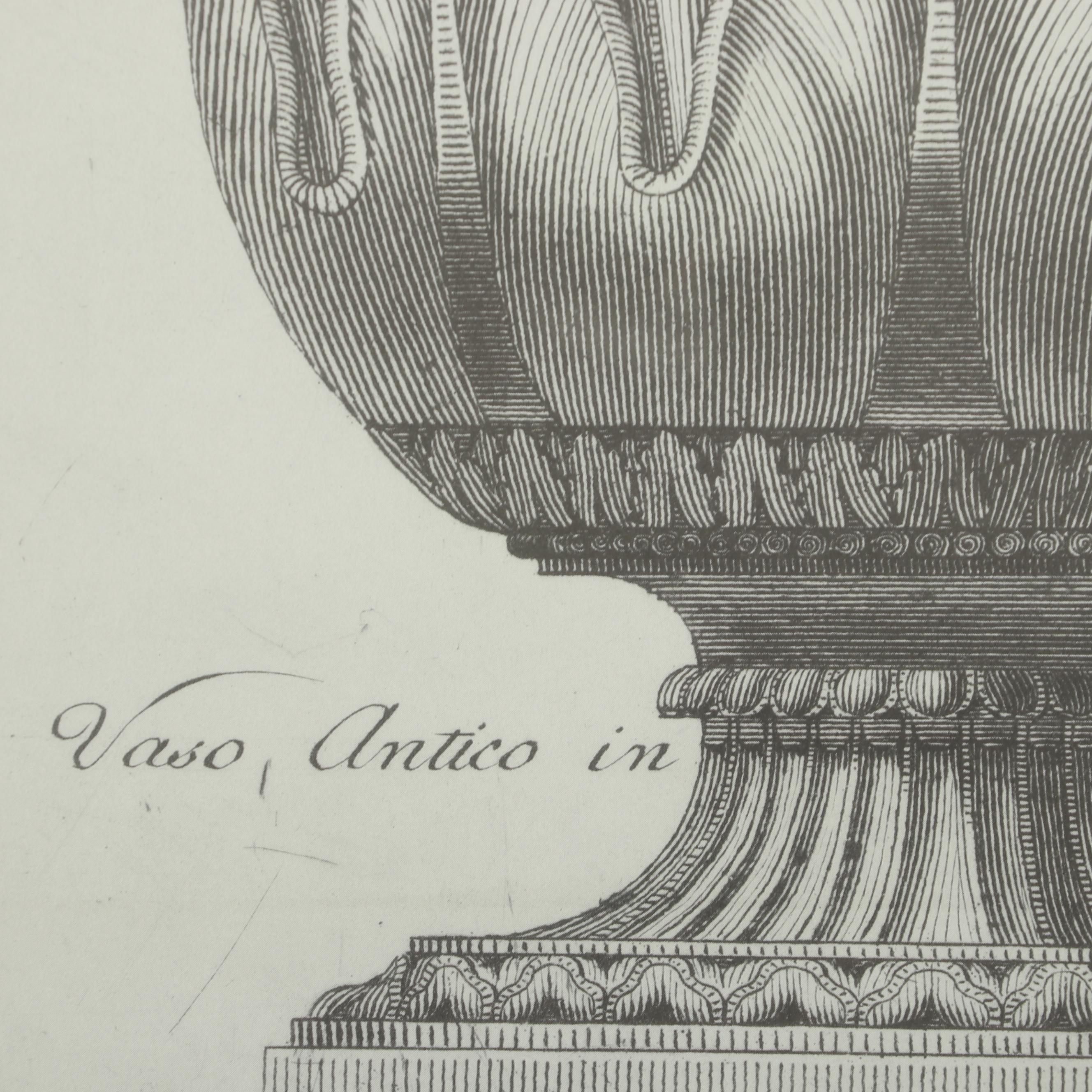 Offset Lithograph of a Classical Urn