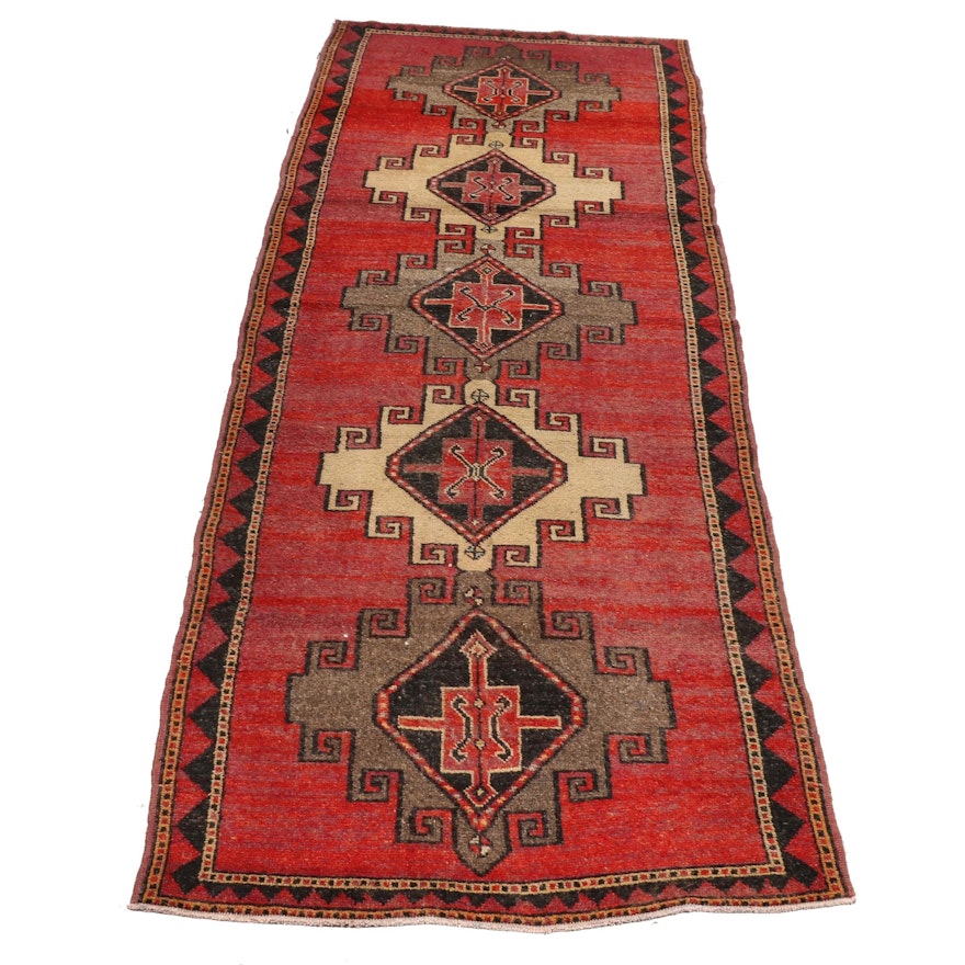 Hand-Knotted Anatolian Konya Wool Long Rug