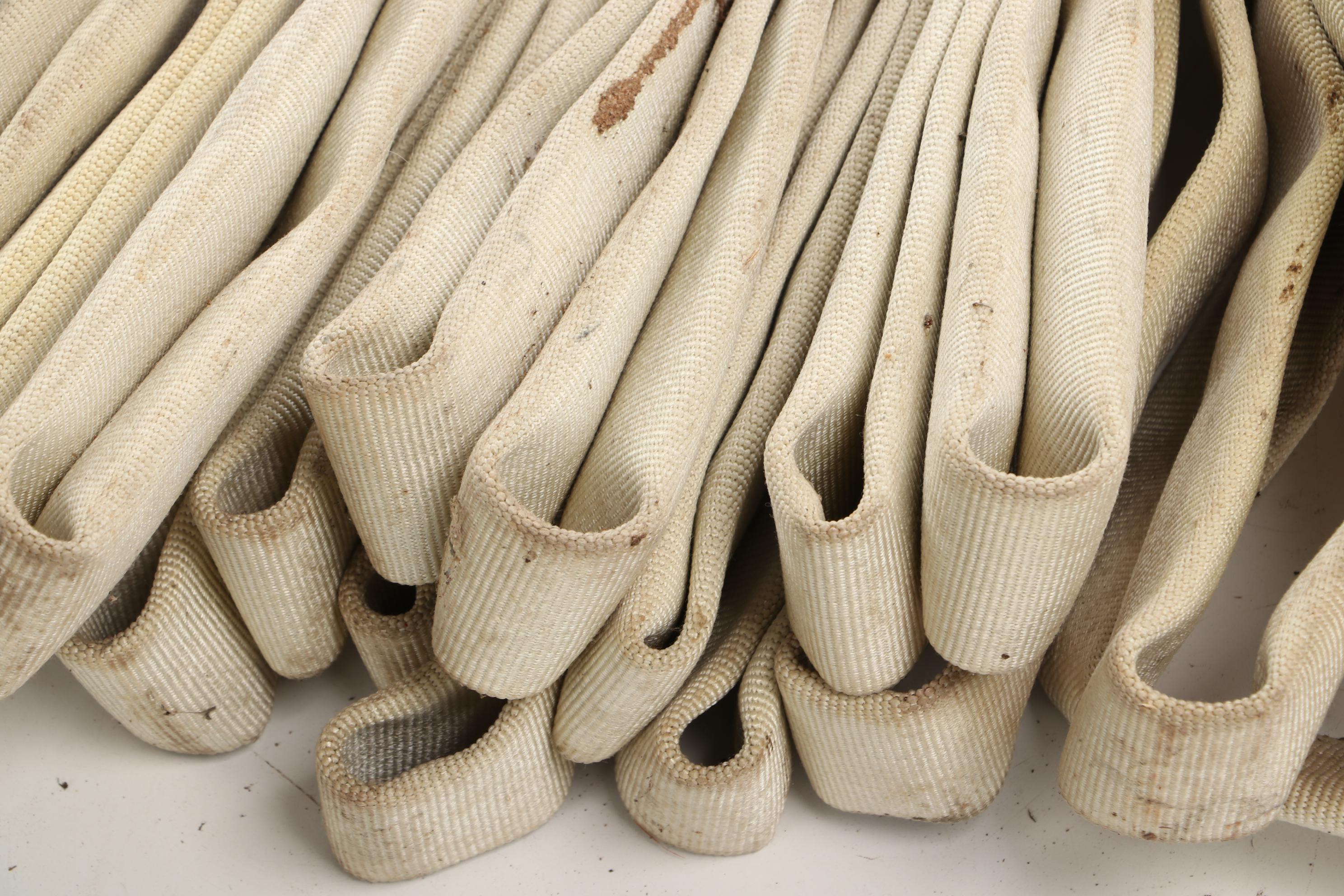 Fire Hose with Semi-Automatic Hose Rack, Vintage