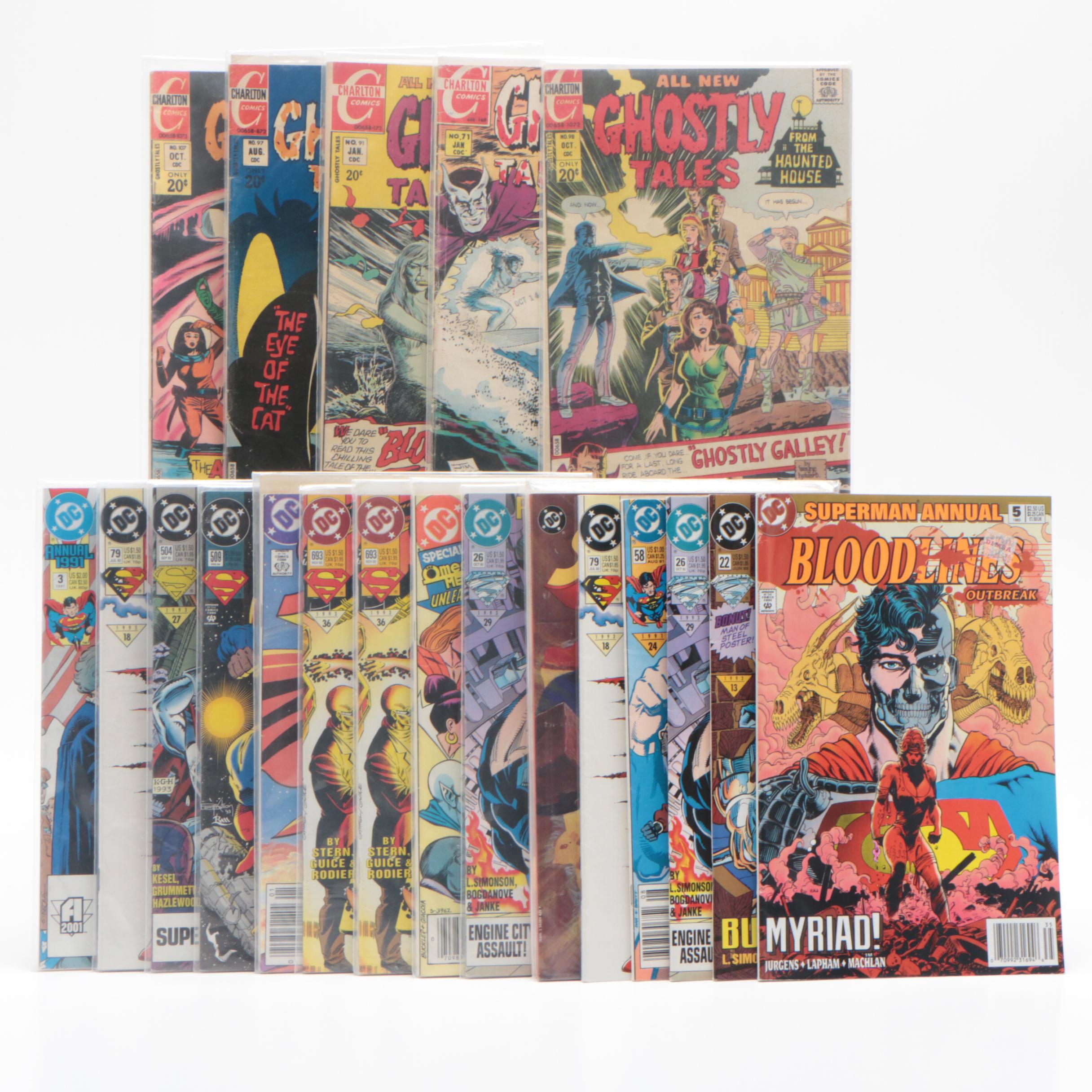 Silver, Bronze and Modern Age Superman and Ghostly Tales Comics