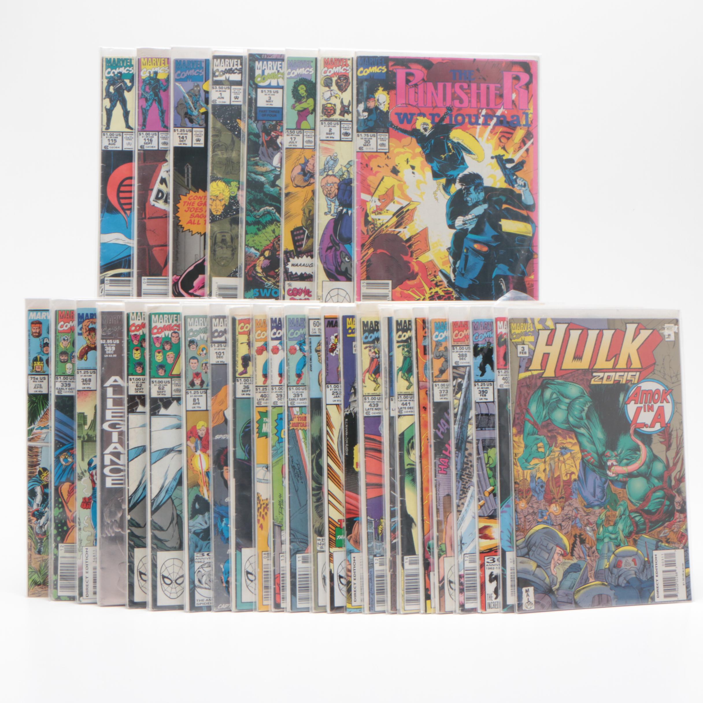 Bronze and Modern Age Marvel Comic Books Including "Avengers"