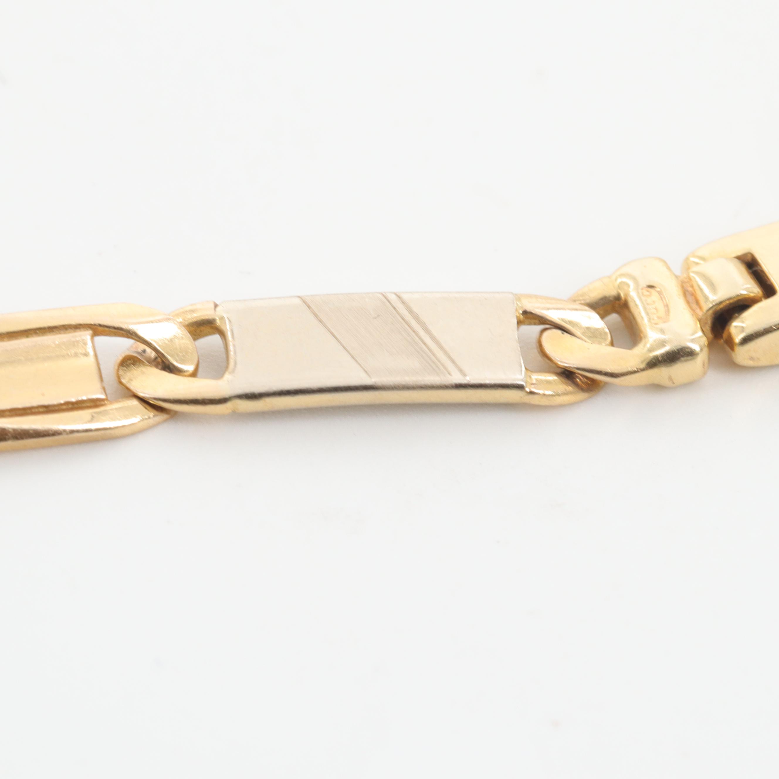 14K Yellow Gold Chain Bracelet