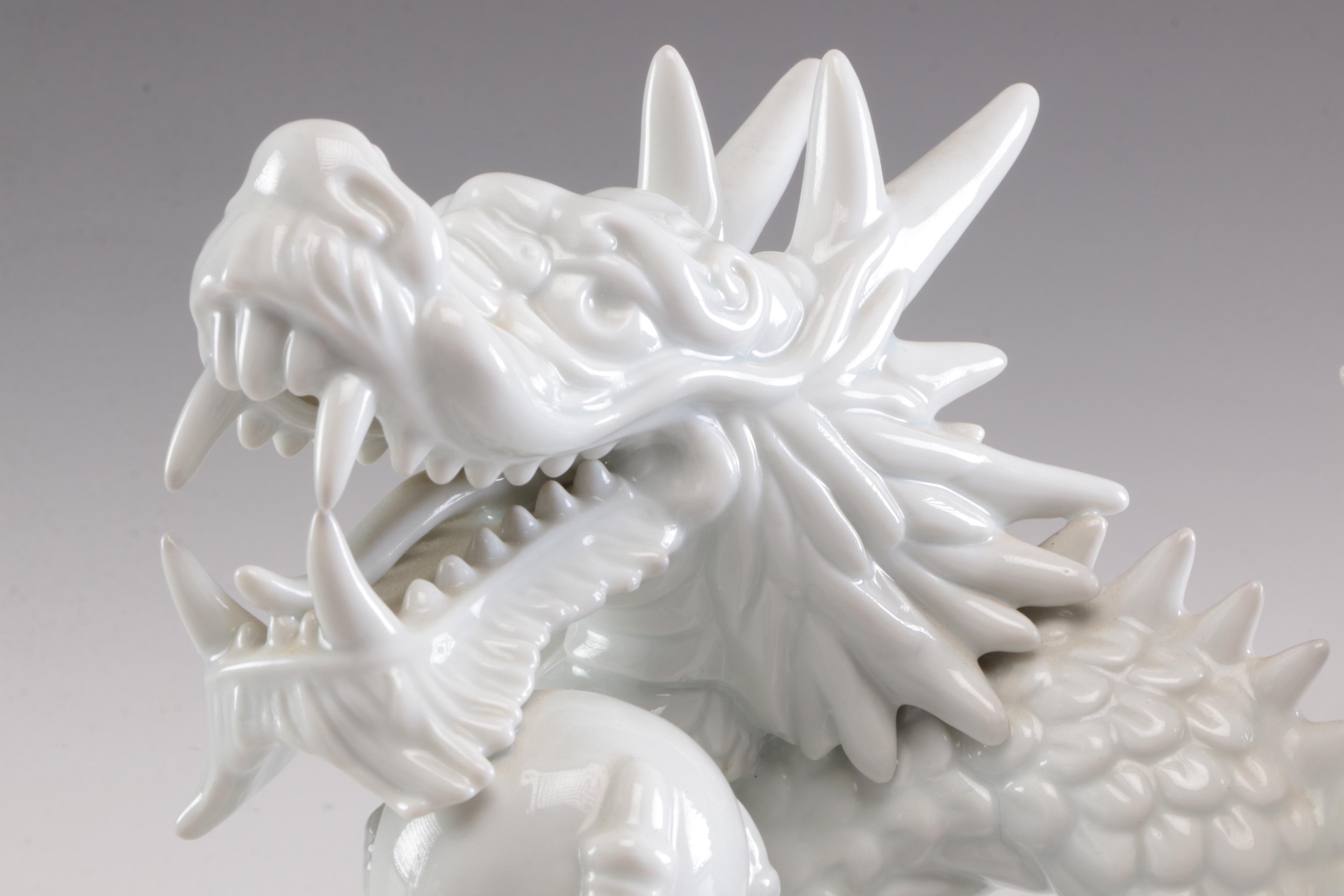 Fitz & Floyd Porcelain Dragon Figures, Contemporary