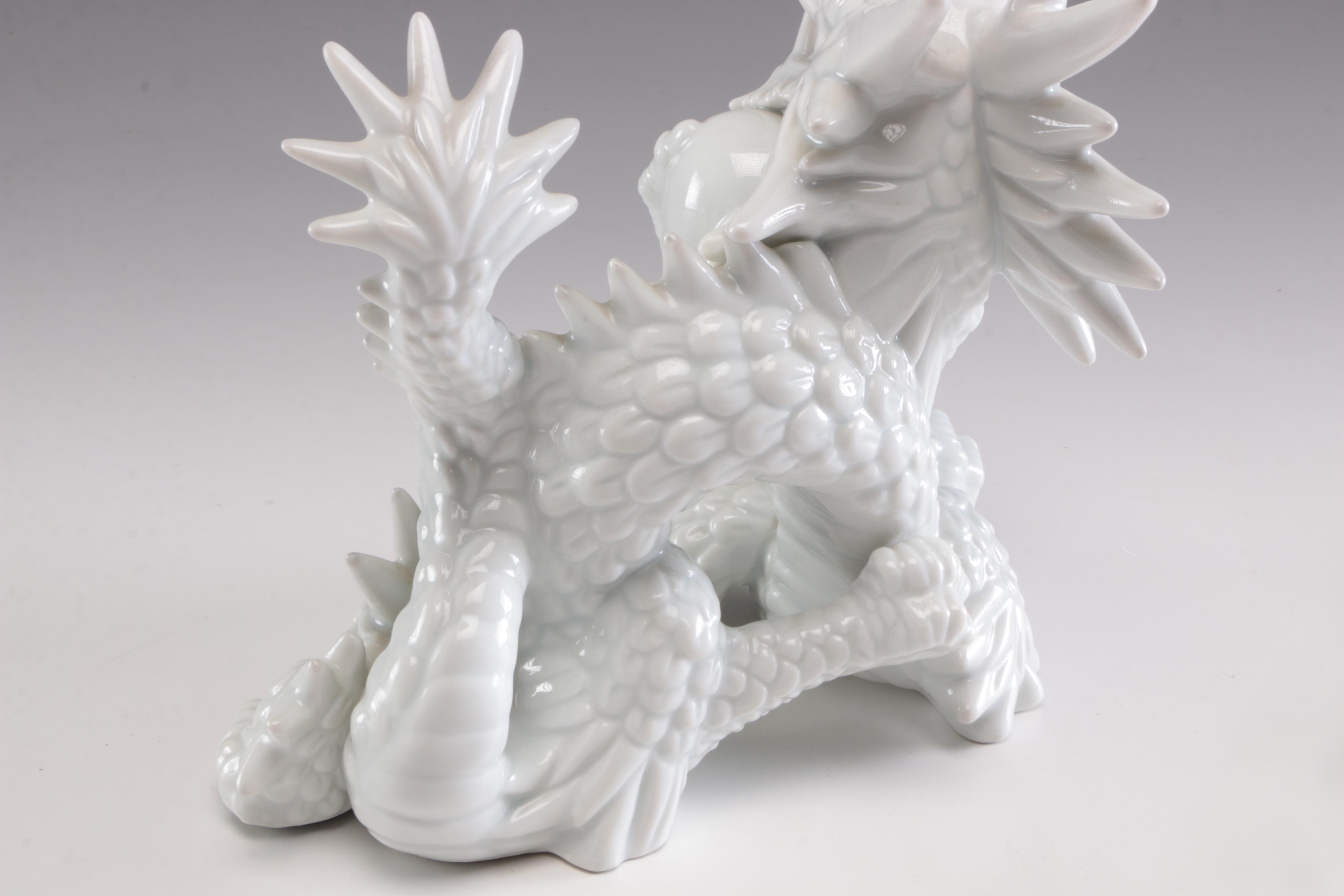 Fitz & Floyd Porcelain Dragon Figures, Contemporary