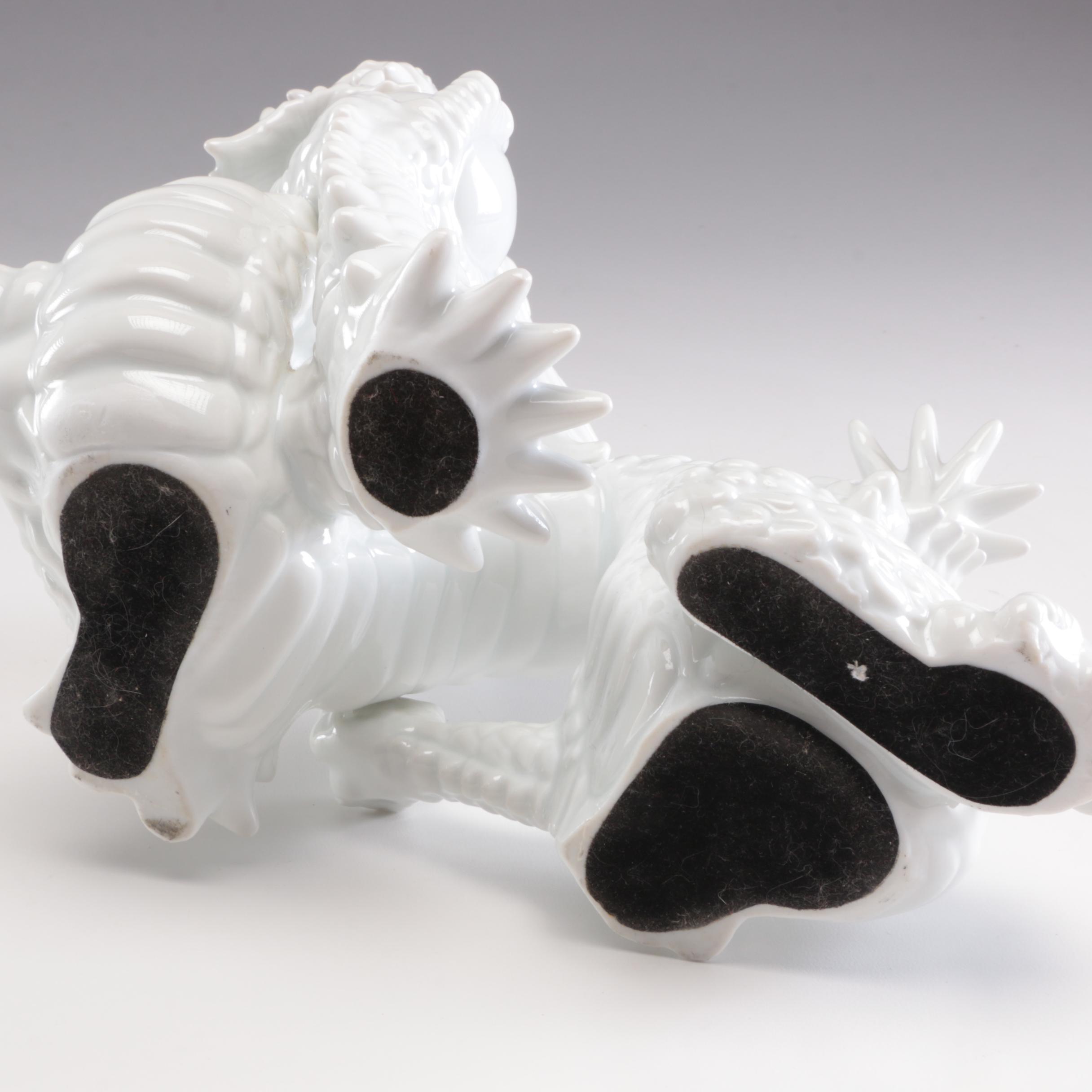 Fitz & Floyd Porcelain Dragon Figures, Contemporary