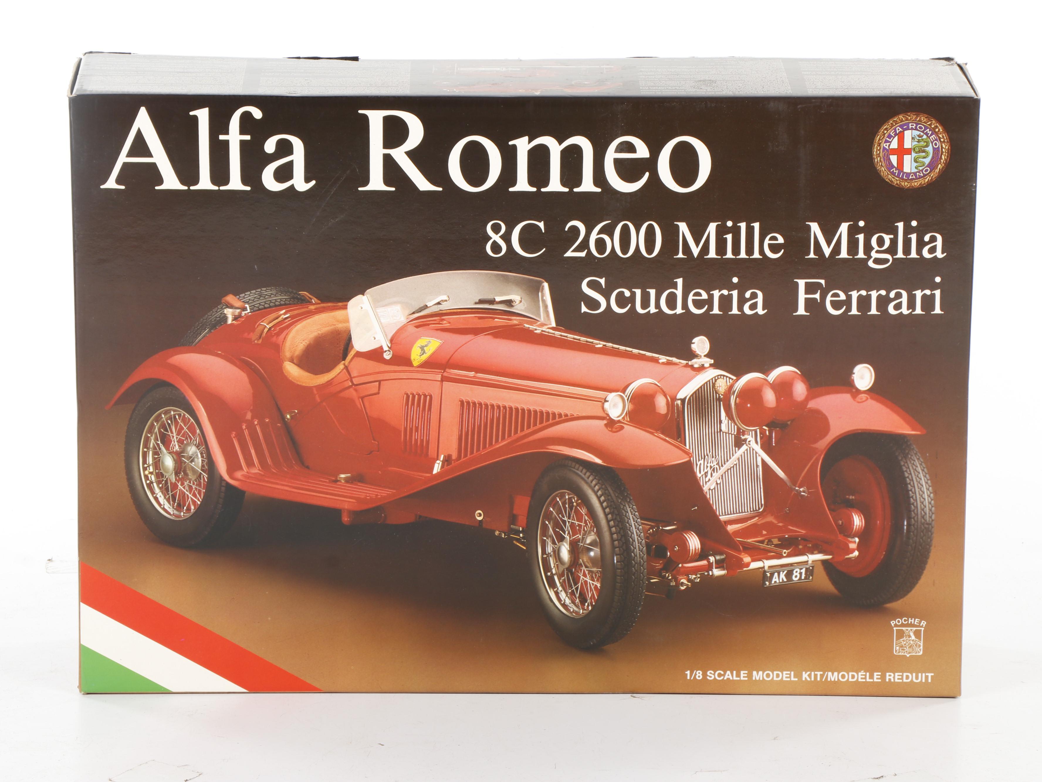 Pocher and Tamiya Model Car Kits